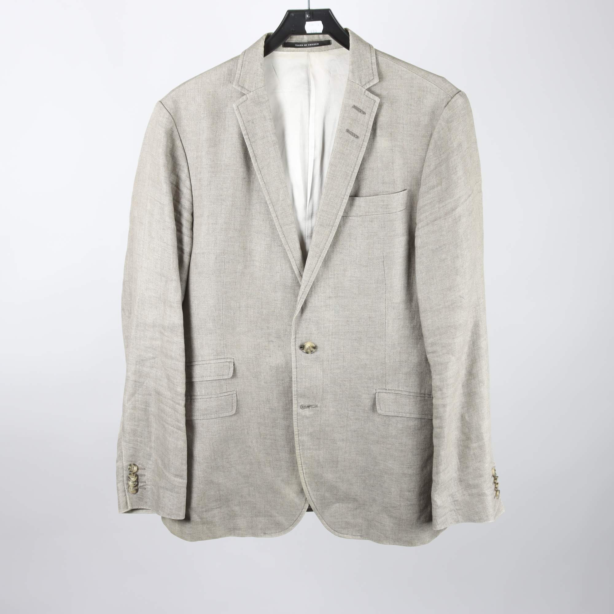 Kavaj, Tiger of Sweden, beige, 100% lin, stl. 54.