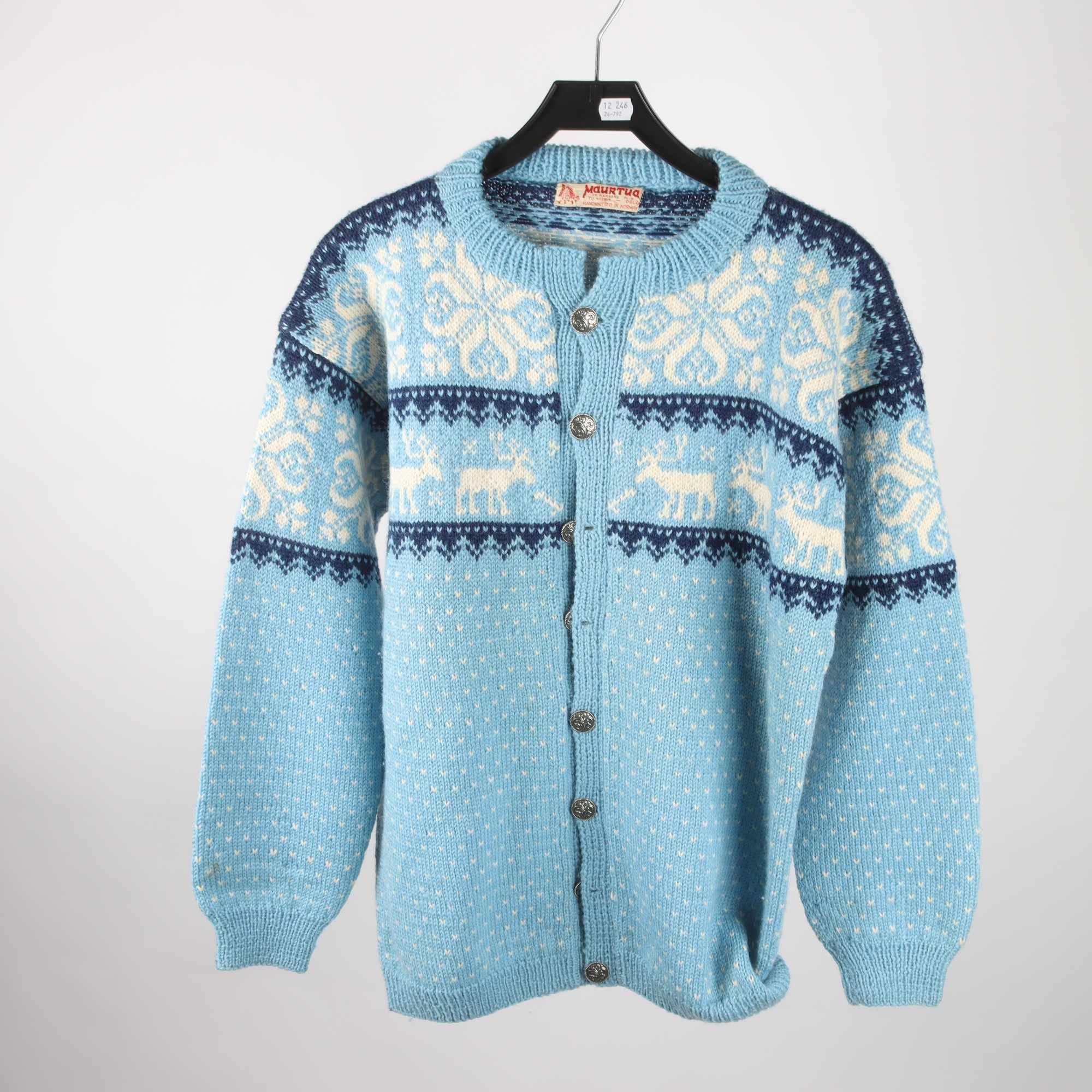 Handstickad kofta, Maurtua Norway, stl. 50