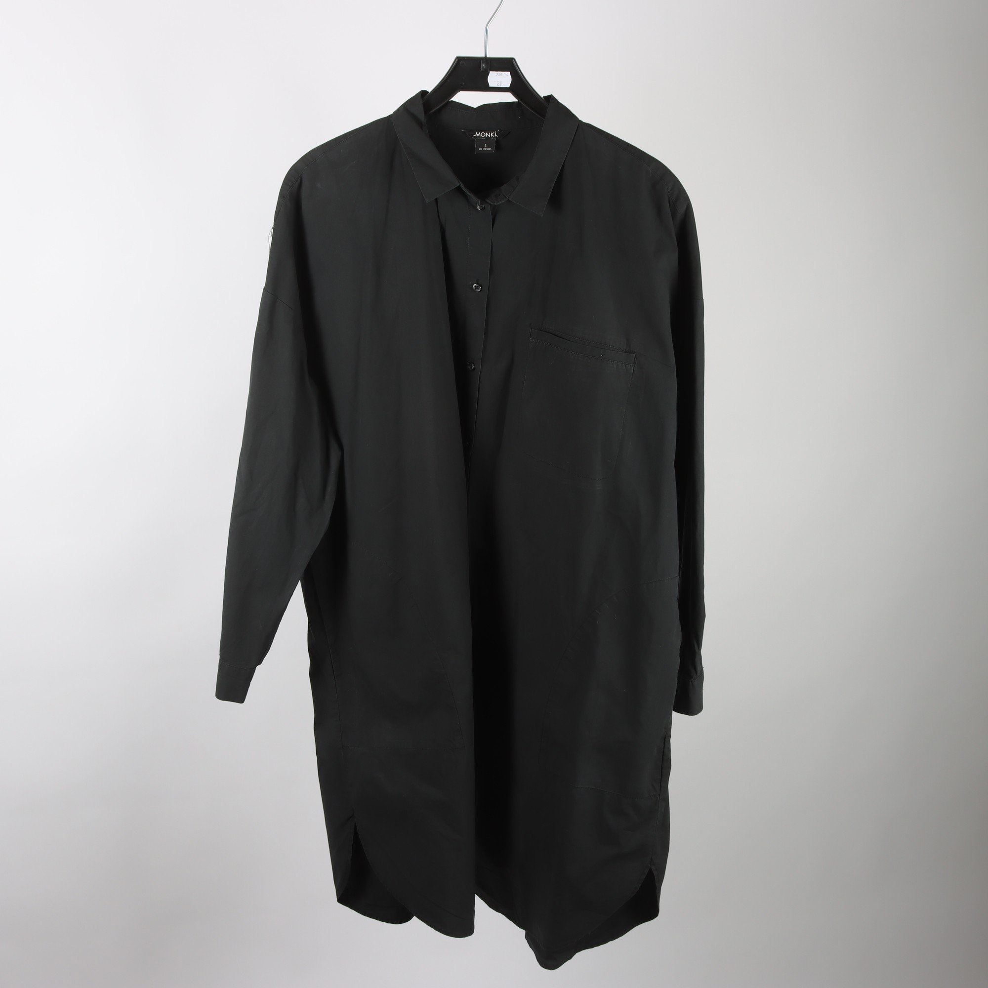 Skjortklänning, Monki, svart, stl. L