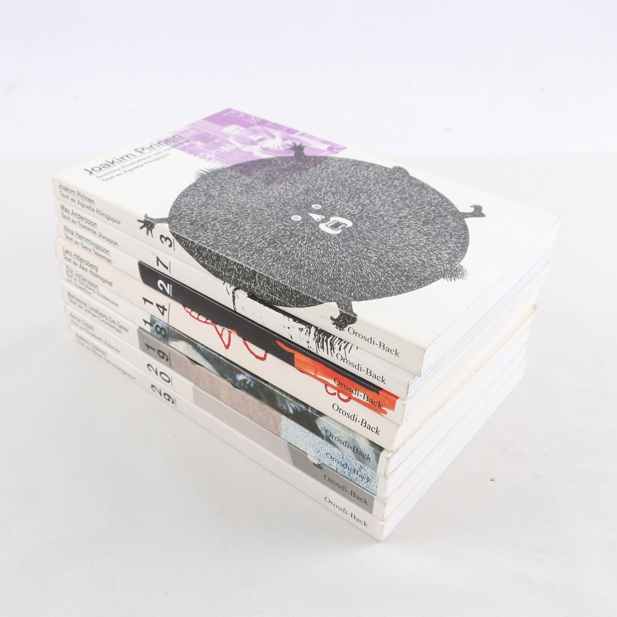 Svenska illustratörer och konstnärer, bokpaket med 8 volymer