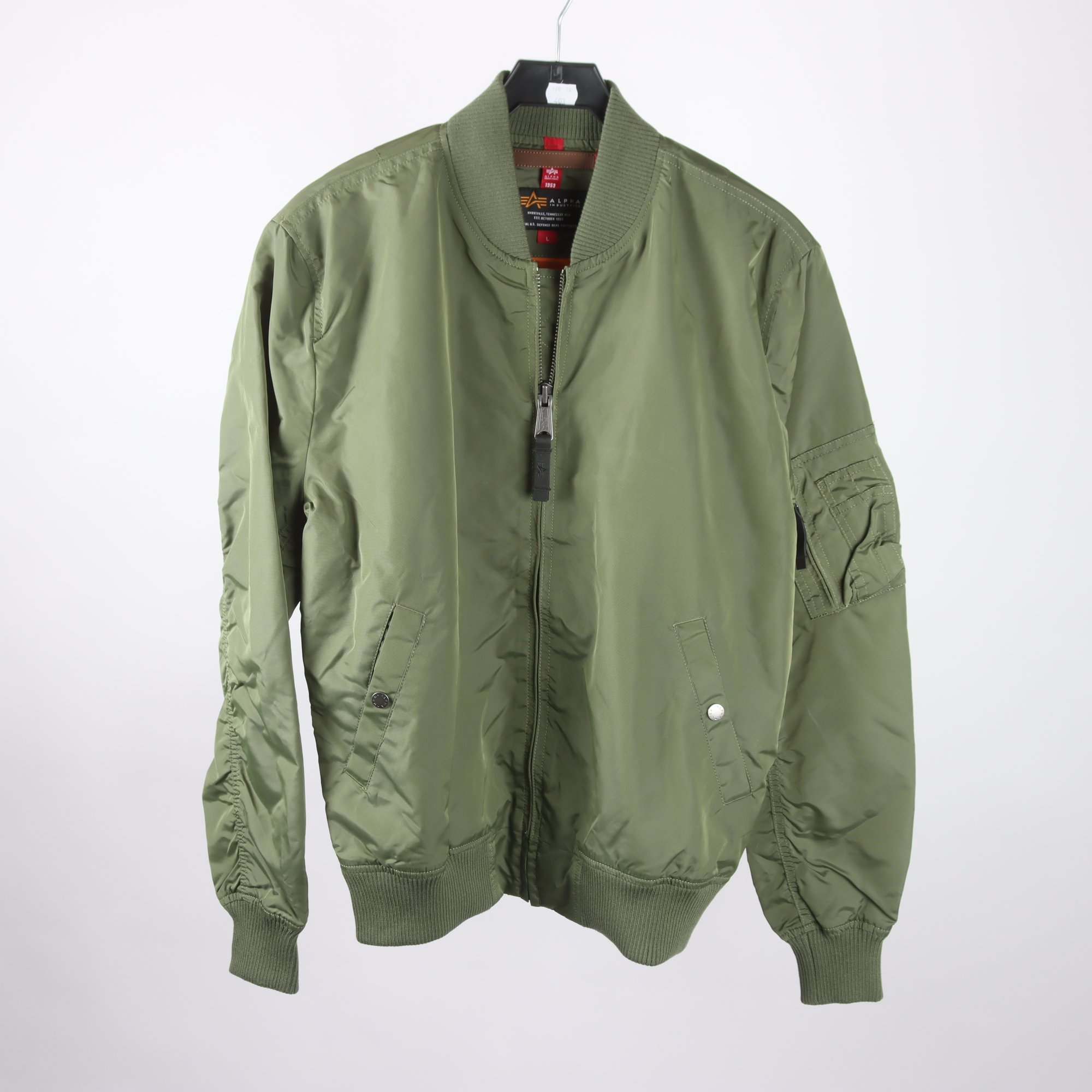 Sommarjacka, Alpha Industri, grön, stl. L.