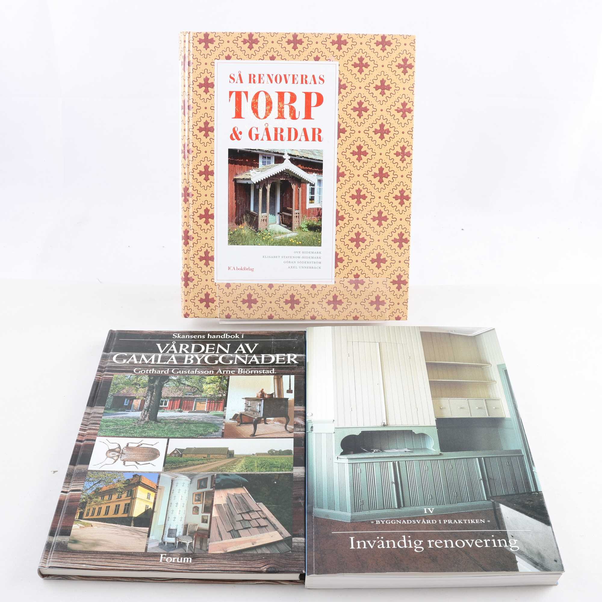 Byggnadsvård av äldre bebyggelse, bokpaket med 3 volymer