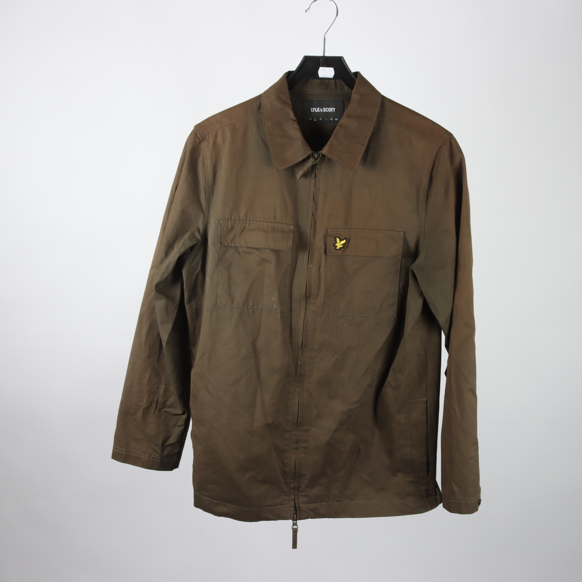Skjortjacka, Lyle & Scott, grön/brun, stl. S.