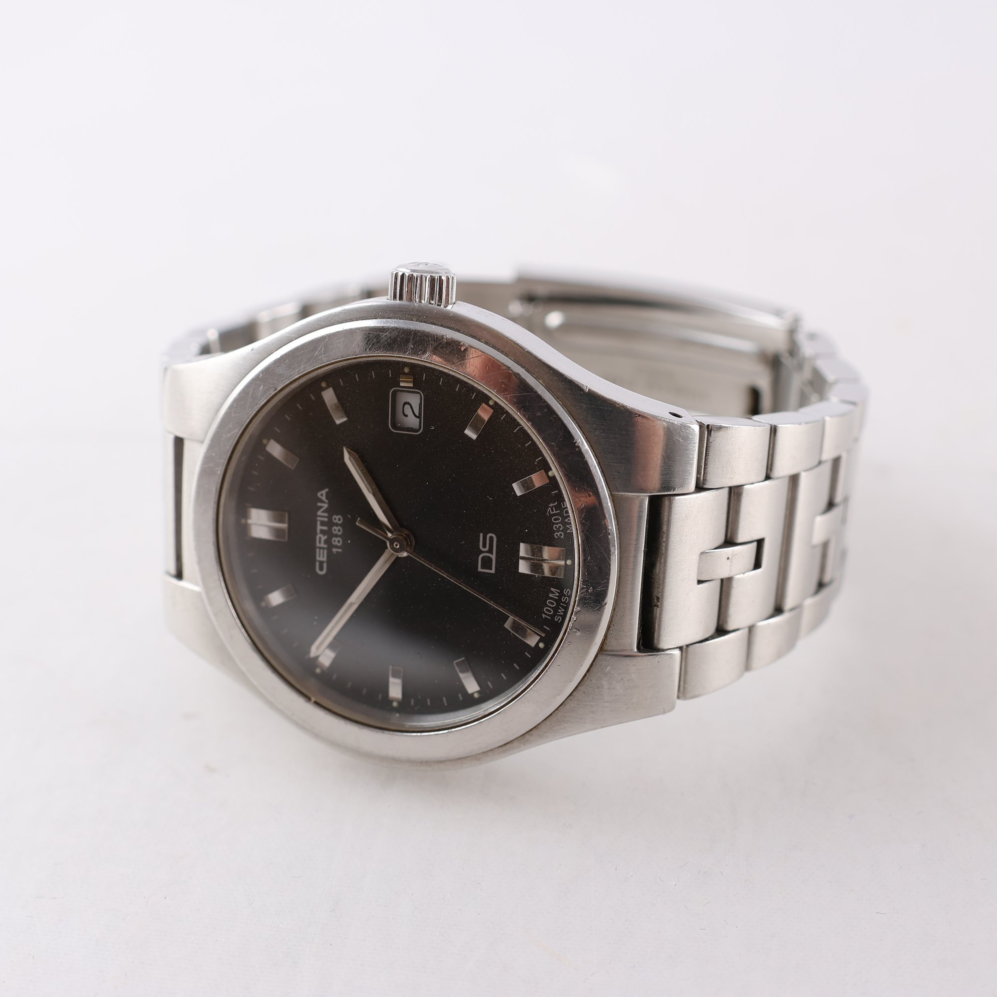 Armbandsur, stål, Certina DS, datum, quartz