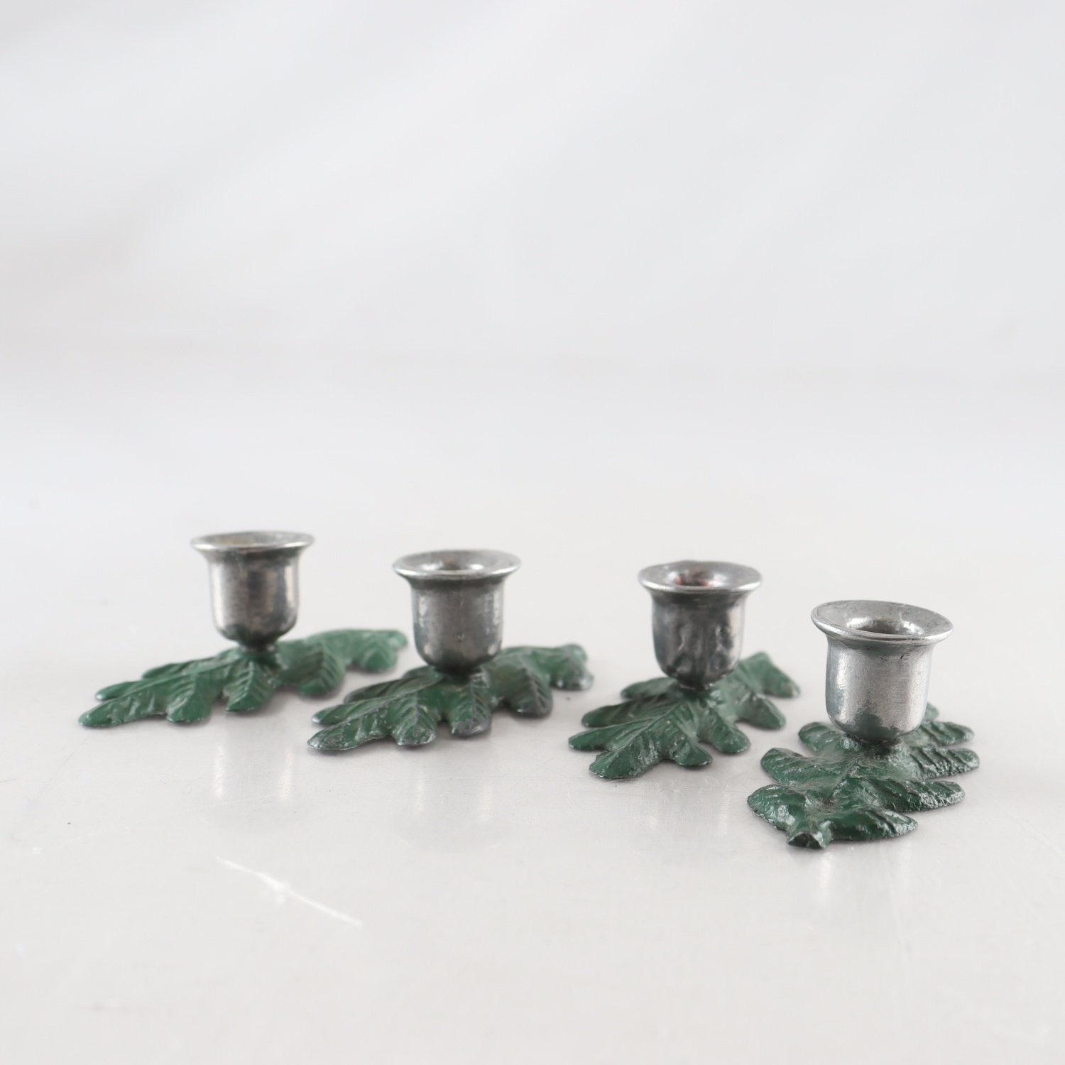 Ljusstakar, metall, tidigt 1900-tal, 4 st