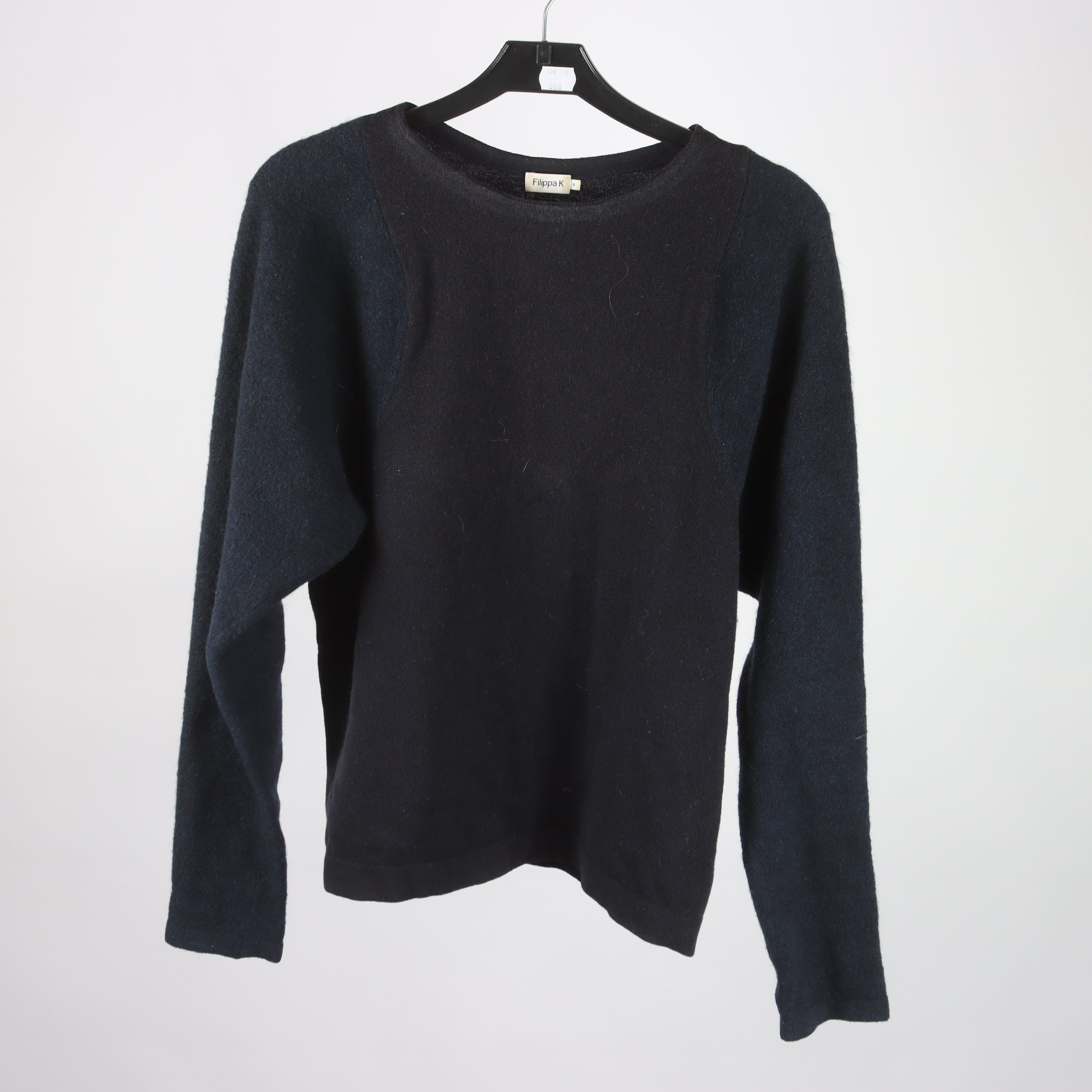 Tröja, Filippa K, blå, svart, ull, yak, stl. S.
