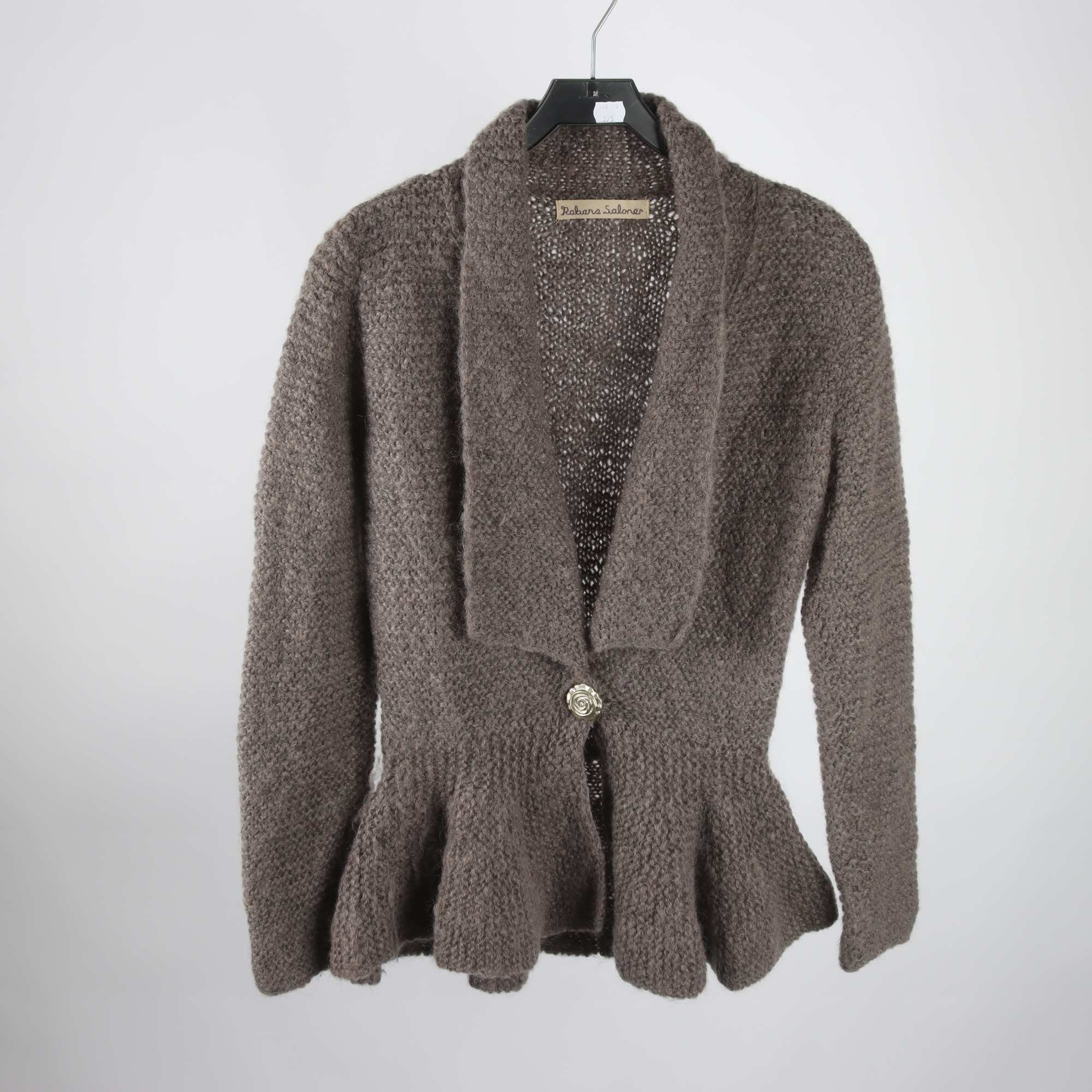 Kofta, Rabena Saloner, grå, ullmix, stl. ca. S.