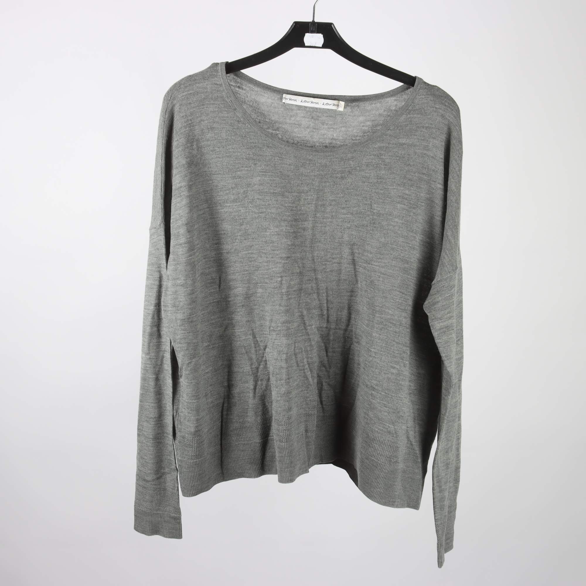 Tröja, & Other Stories, grå, 100% ull, stl. M.
