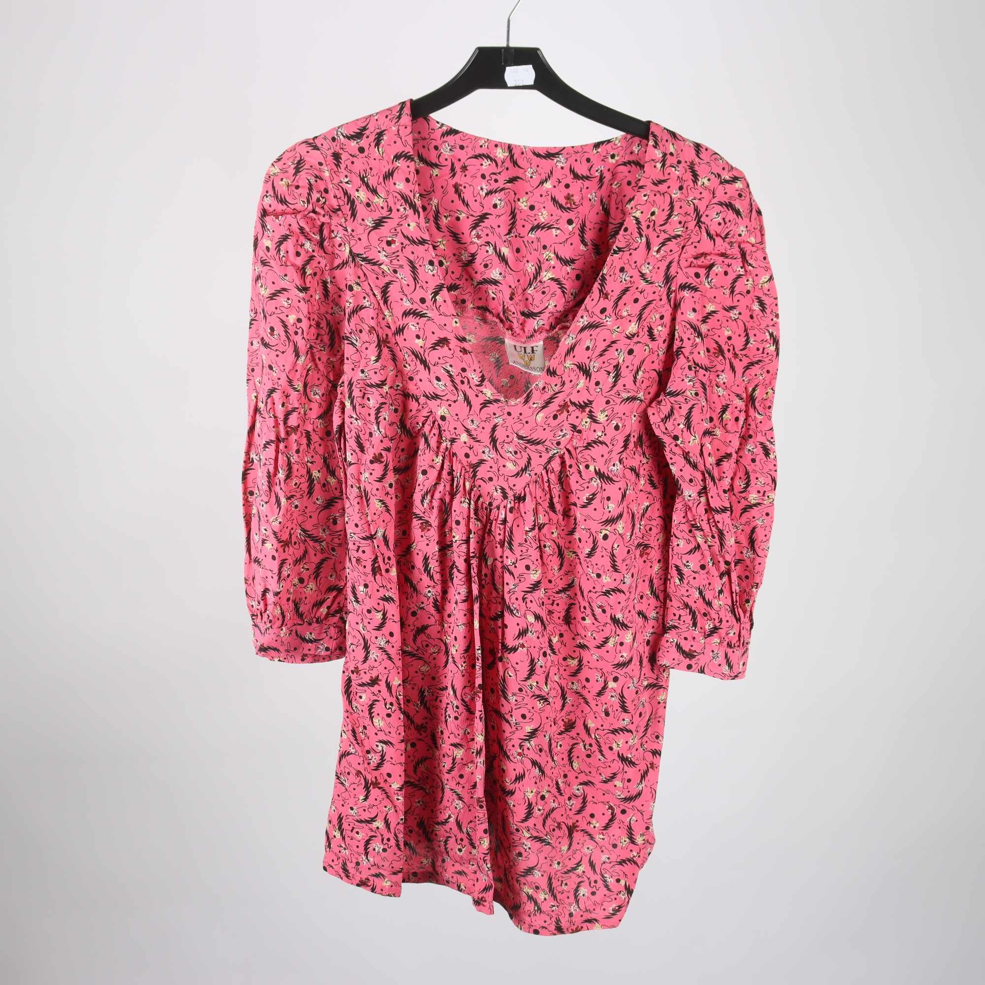 Blus, Ulf Andersson, rosa, svart, stl. L.