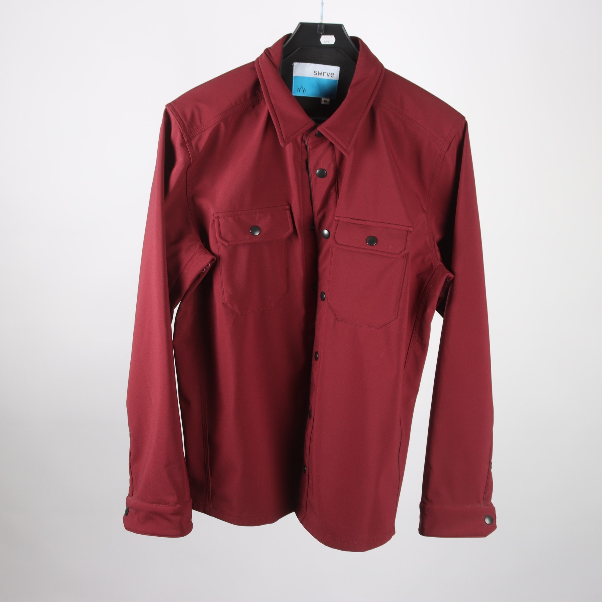 Softshelljacka, Swrve, vinröd, stl. M.