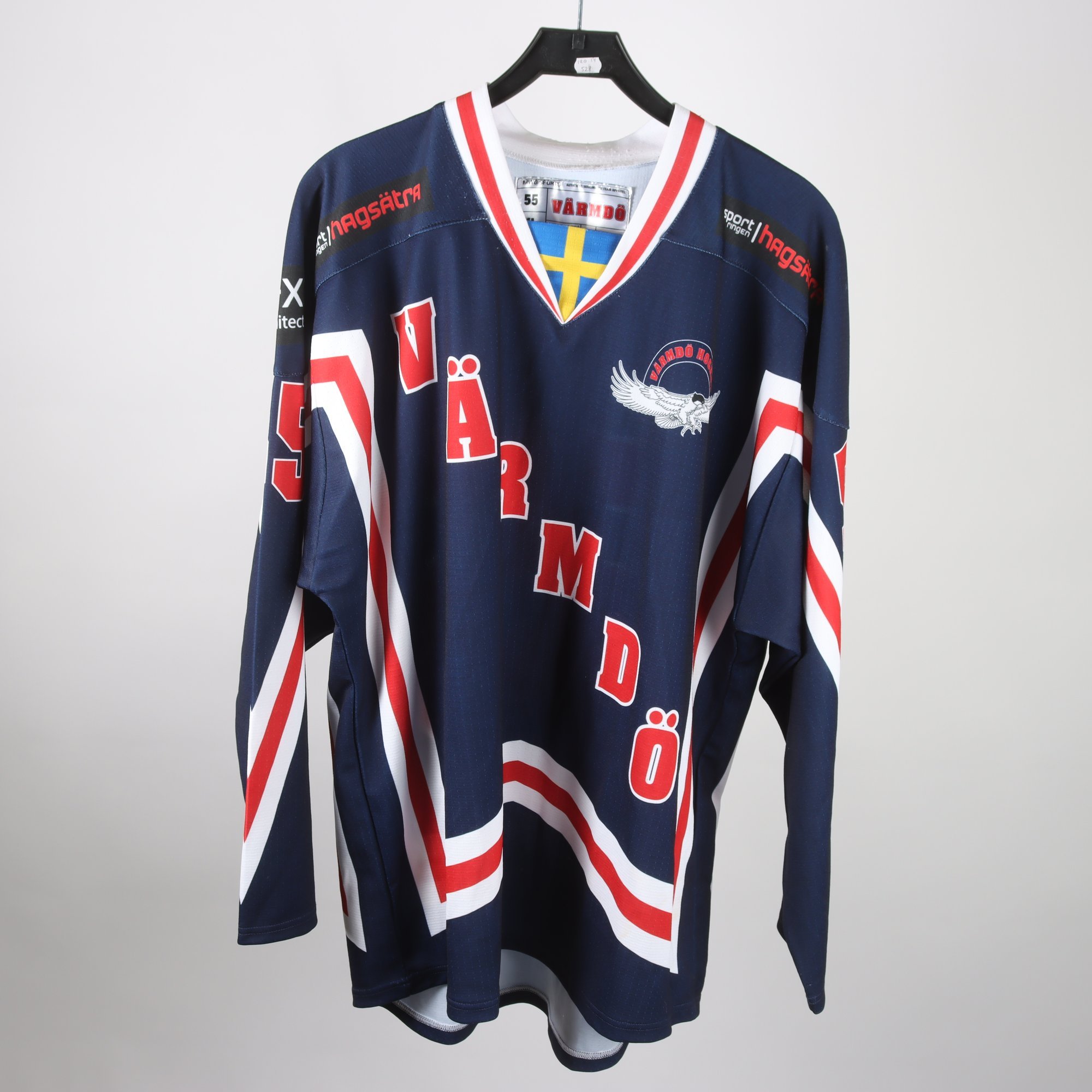 Hockeytröja, Värmdö, blå, stl. XL.