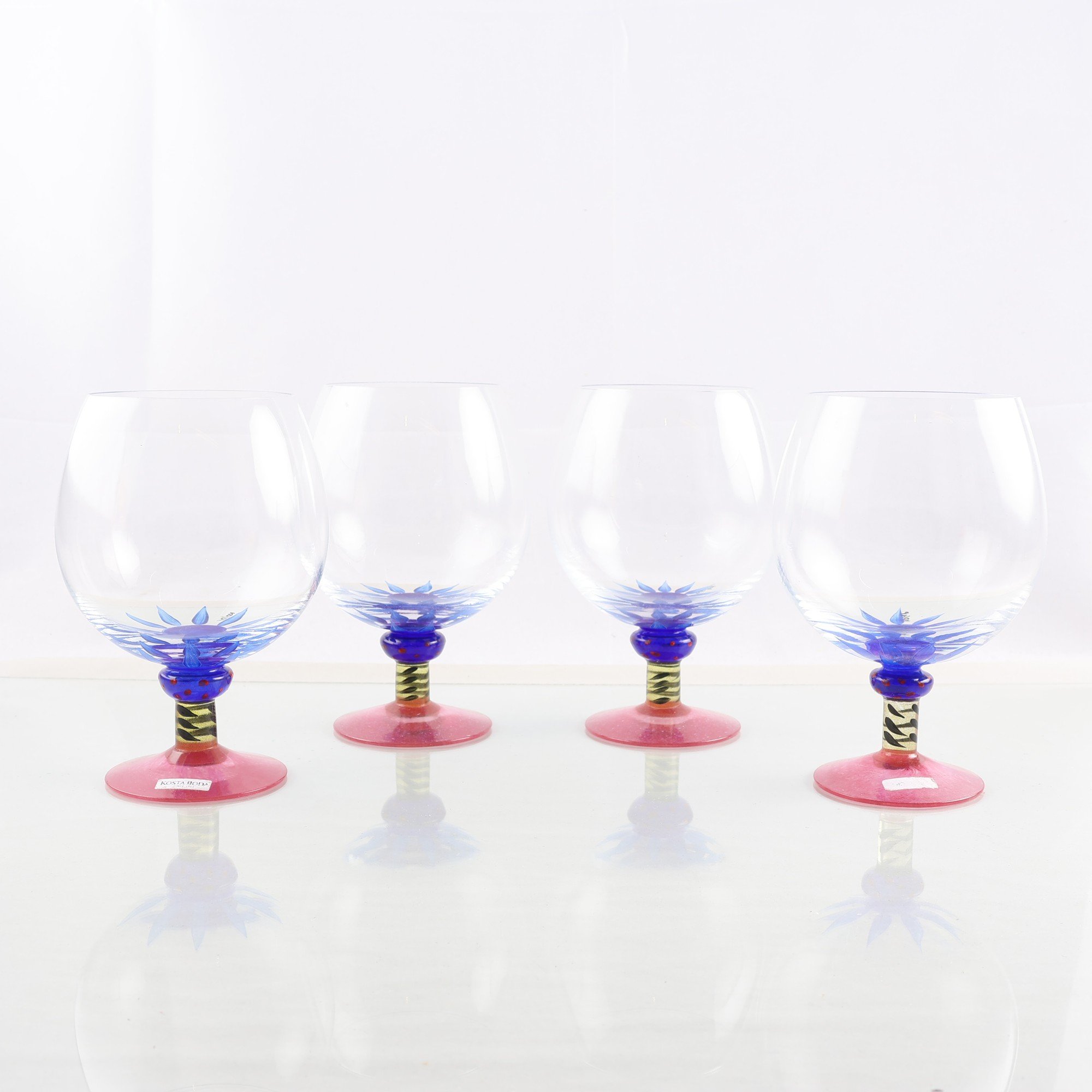 Konjakskupor, Ken Done, Kosta Boda, 2000-tal, 4 st