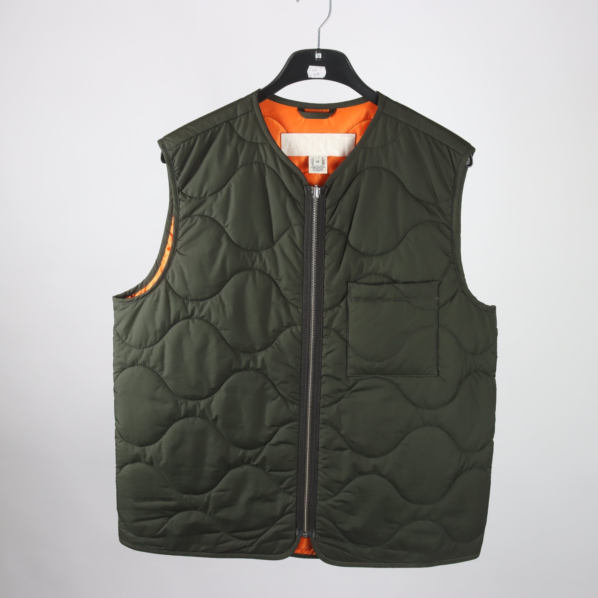 Väst, Arket, grön, stl. 54.