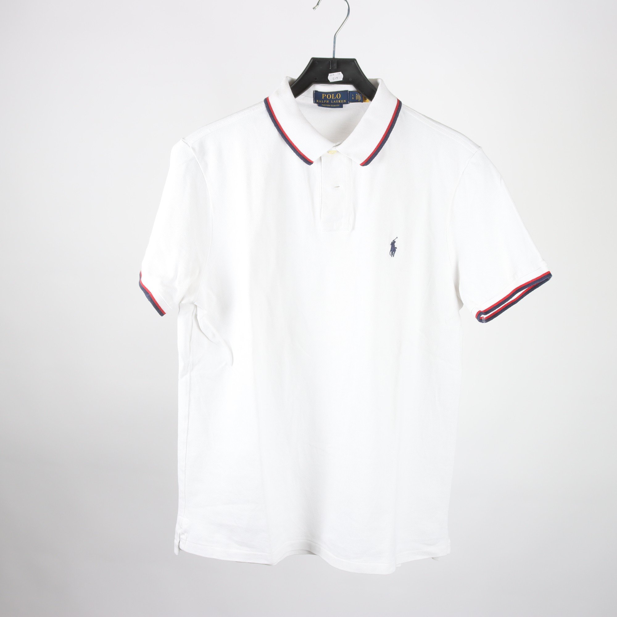 Piké, Polo Ralph Lauren, vit, stl. L.