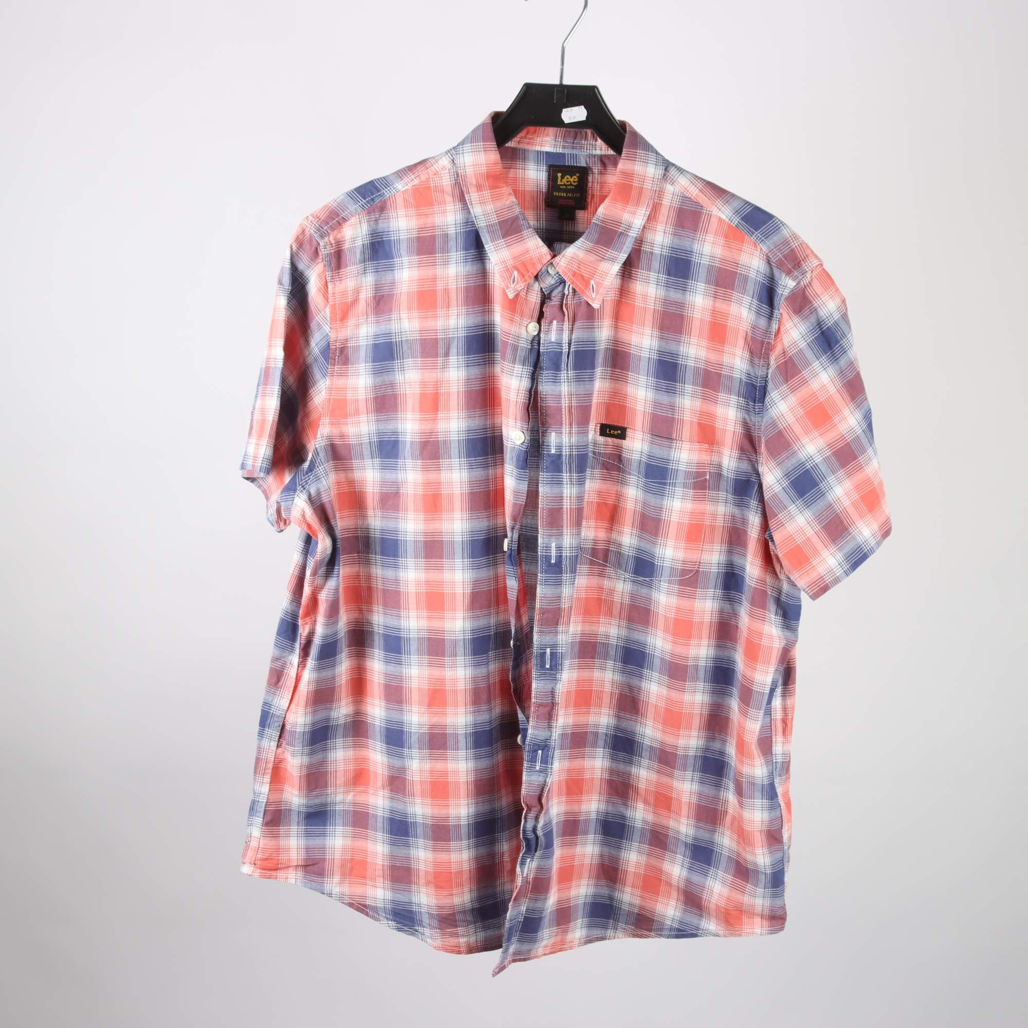 Skjorta, Lee, rutig, blå, röd, stl. XL.