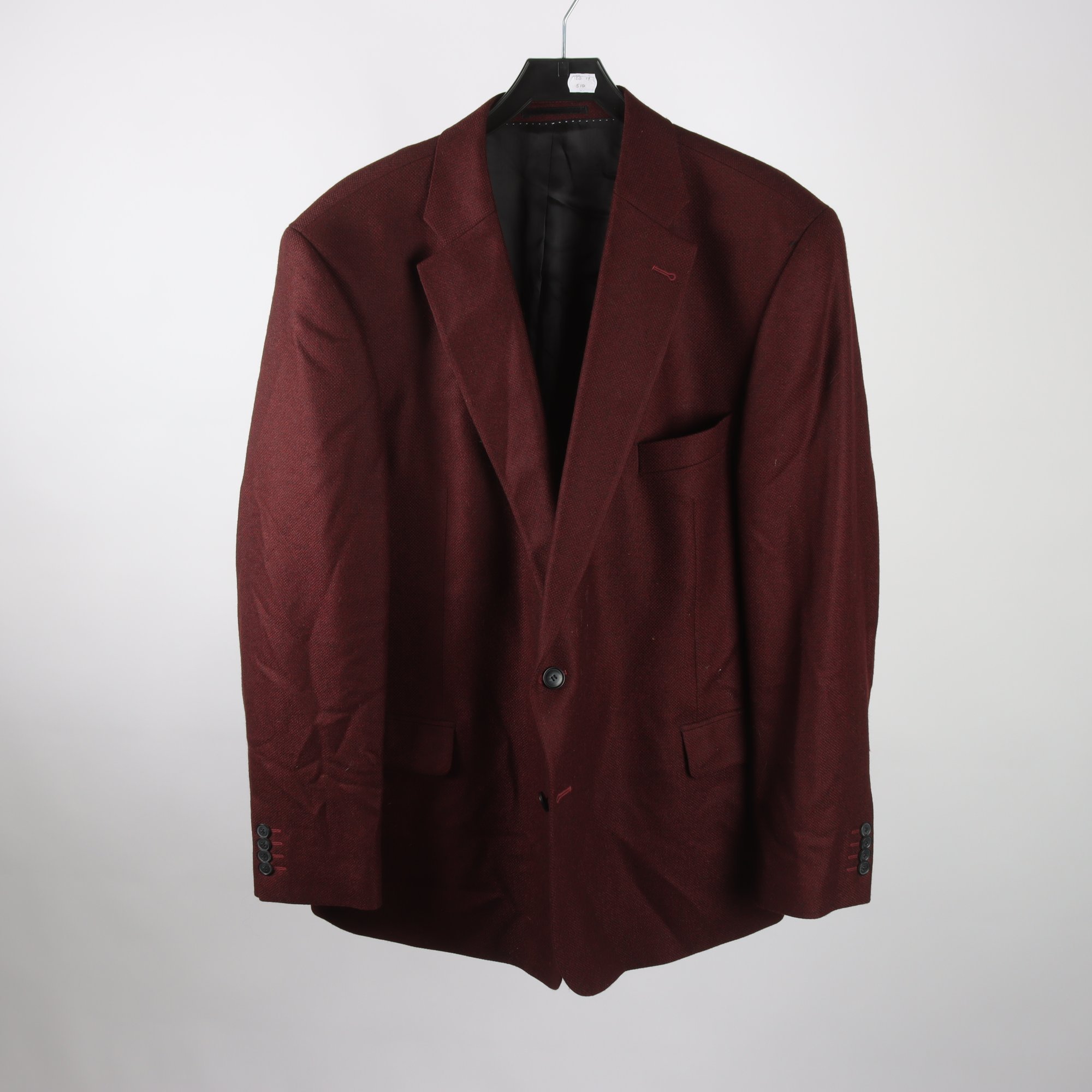 Kavaj, Ströms, vinröd, 100% ull, stl. D116.