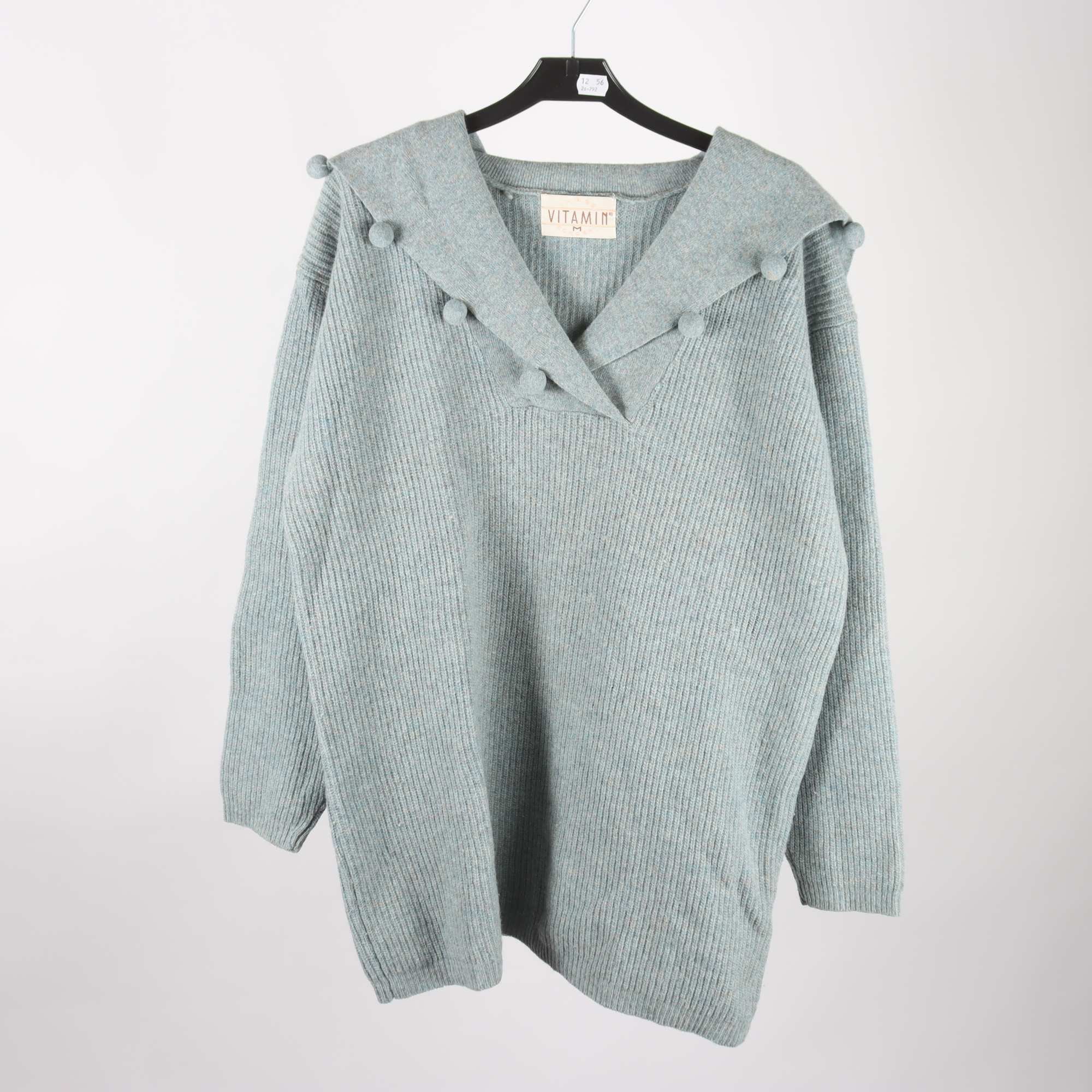 Stickad tröja, Vitamin Image Concept, vintage, lammullsblandning, stl. M