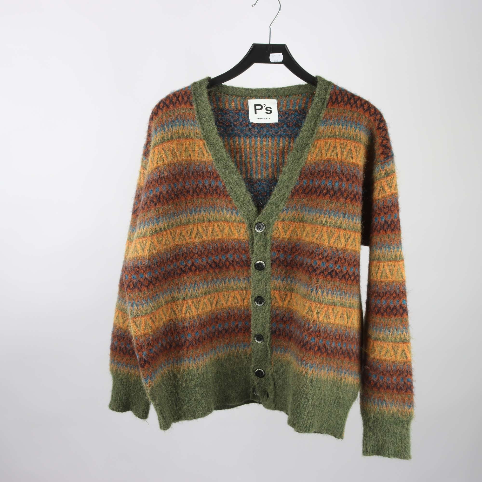 Kofta, President’s, orange, grön, ullmix, stl. L.