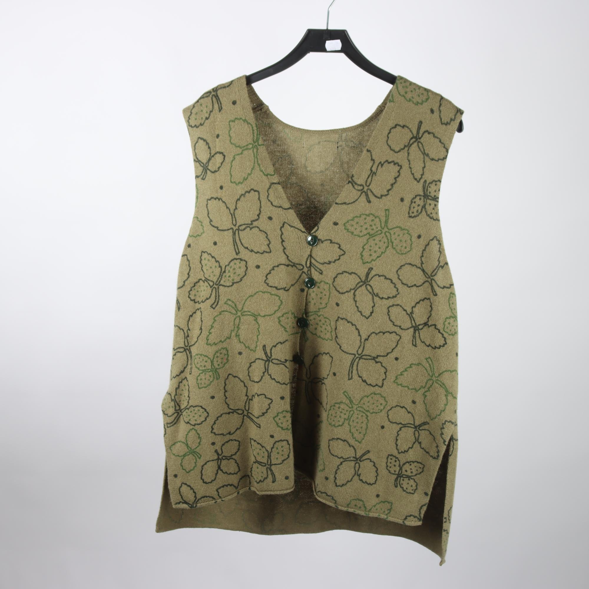 Väst, Okänd, grön, stl. ca. L/XL.