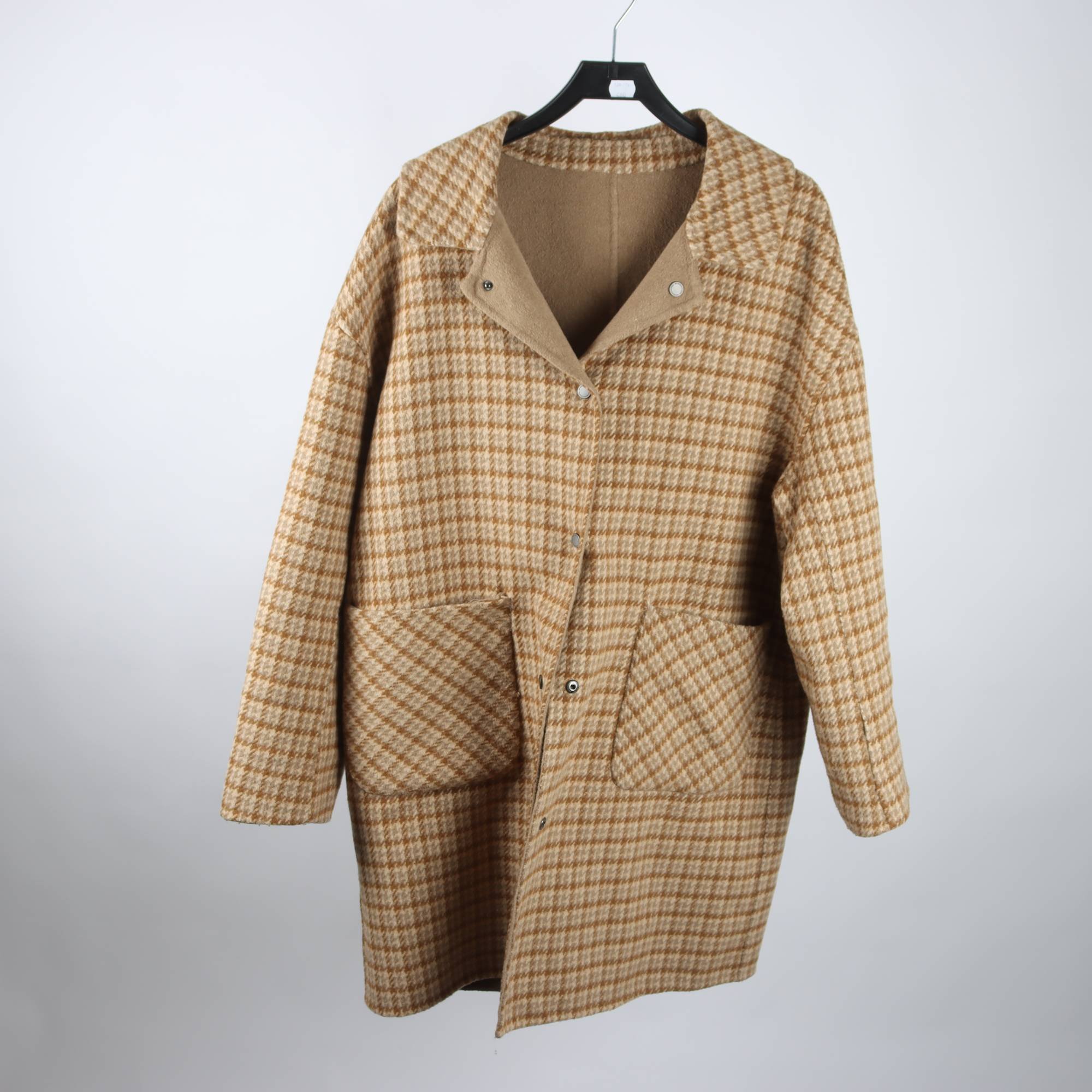 Kappa, Bcbgmaxazria, beige, ullmix, stl. XL.