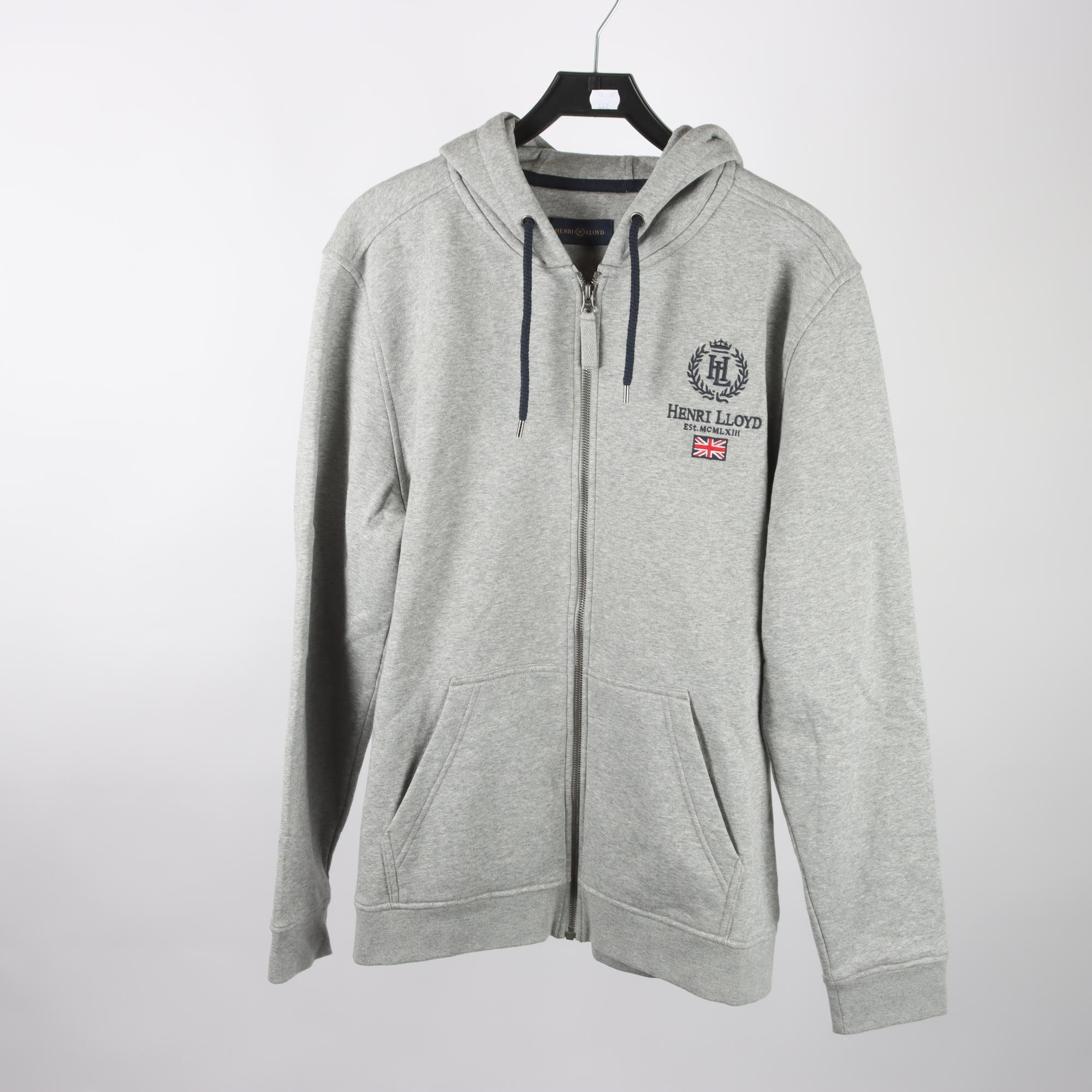 Hoodie, Henri Lloyd, grå, stl. XL.