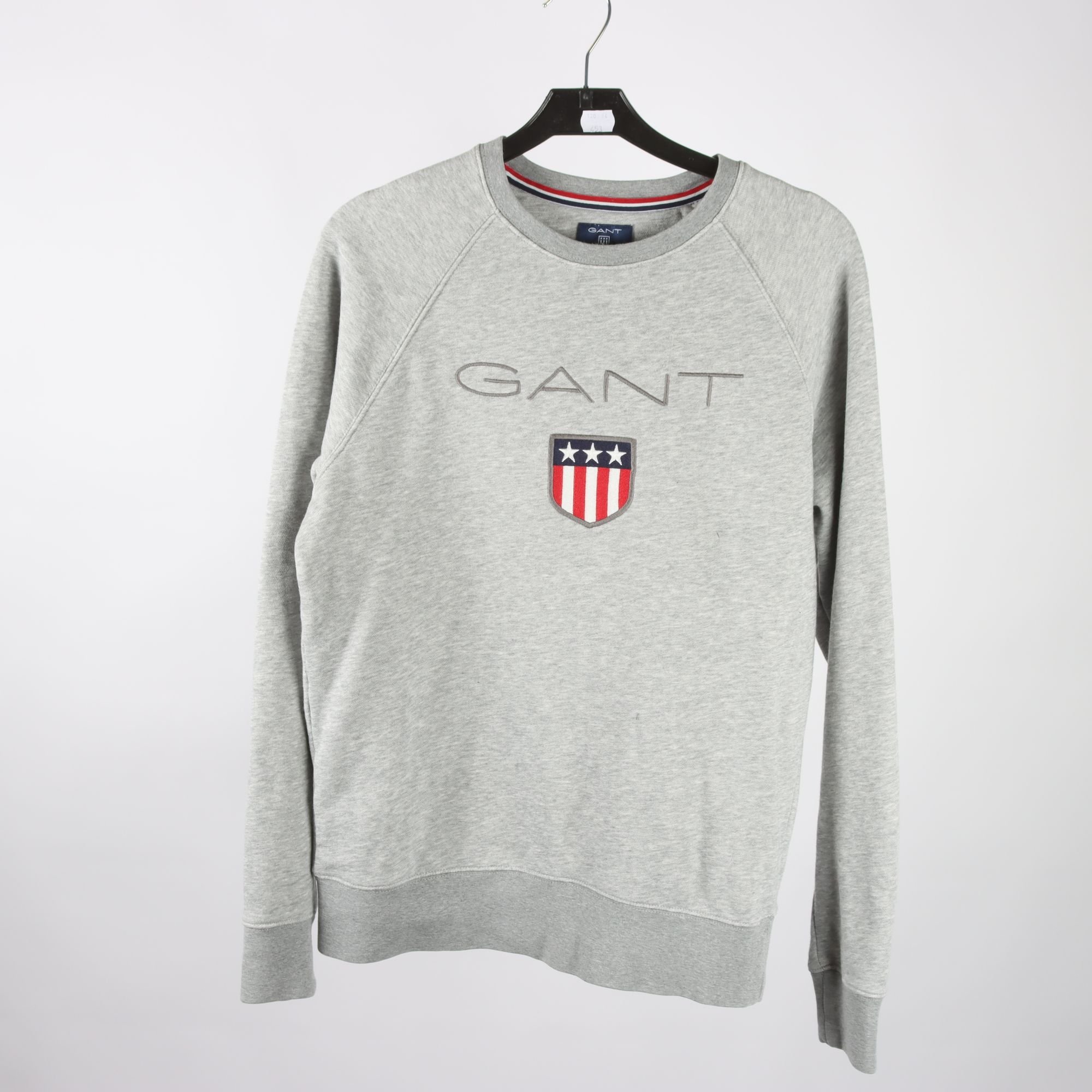 Sweatshirt, gant, grå, stl. S.