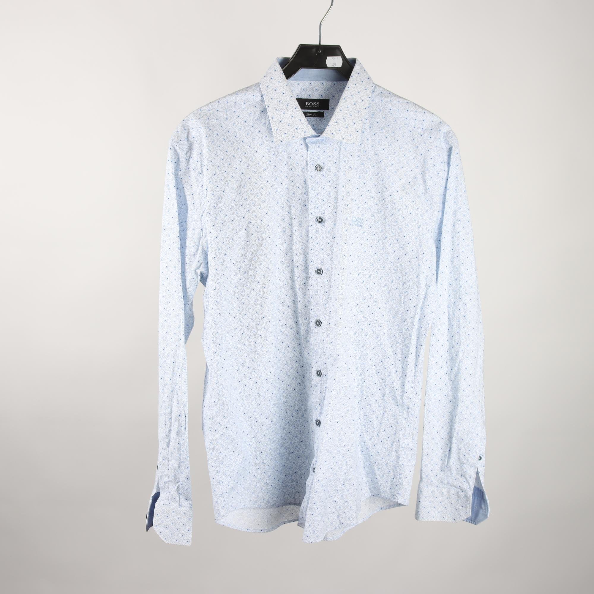 Skjorta, Hugo Boss, blå, mönstrad, stl. L