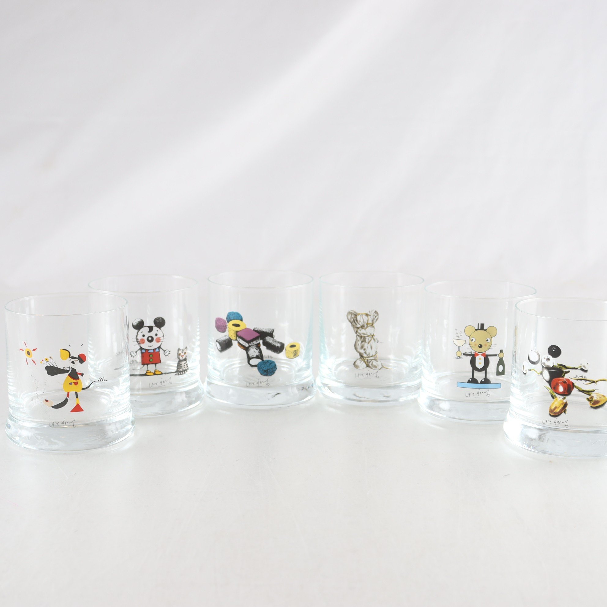 Whiskeyglas, Lasse Åberg. Samfraktas ej.