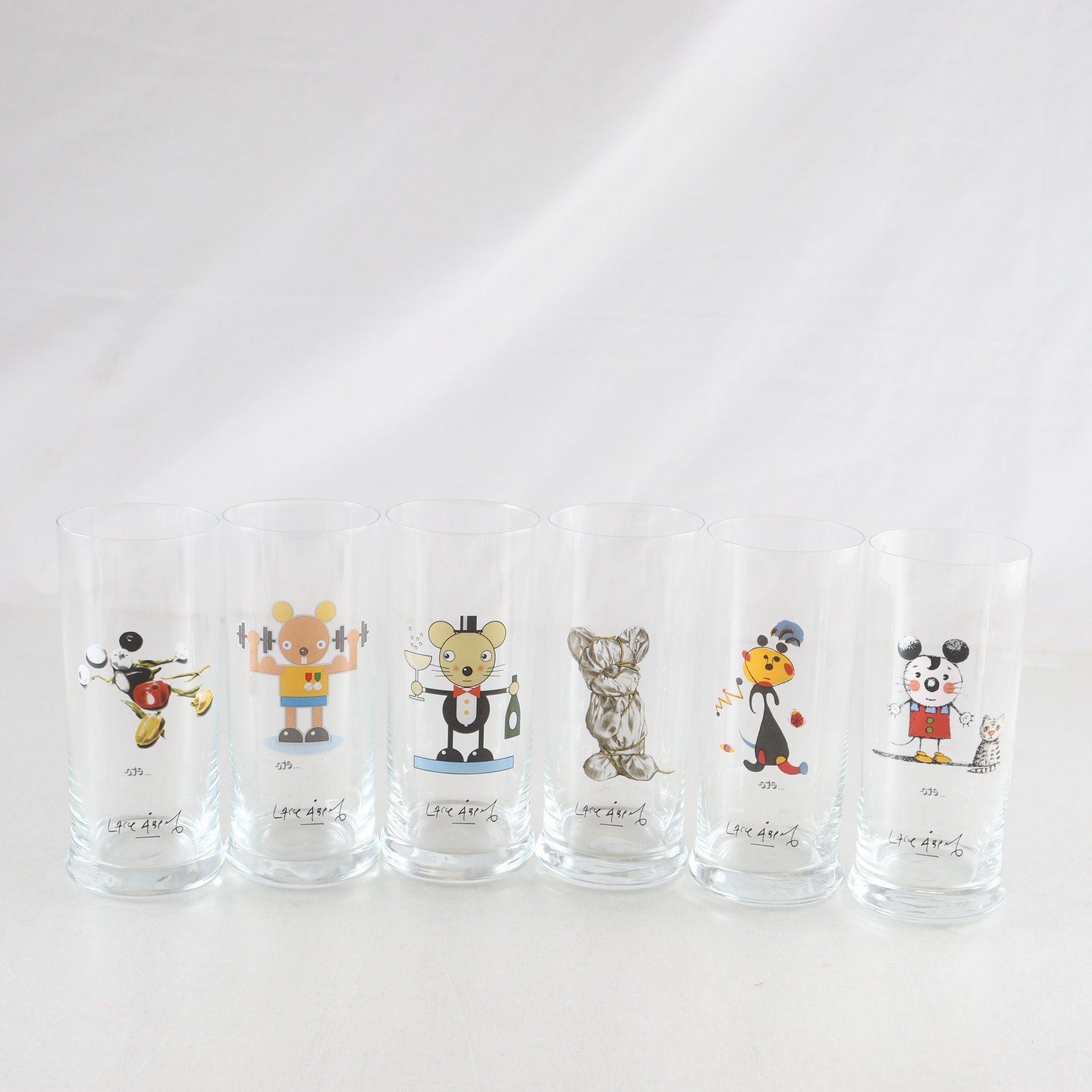 Grogg-glas, Lasse Åberg. Samfraktas ej.