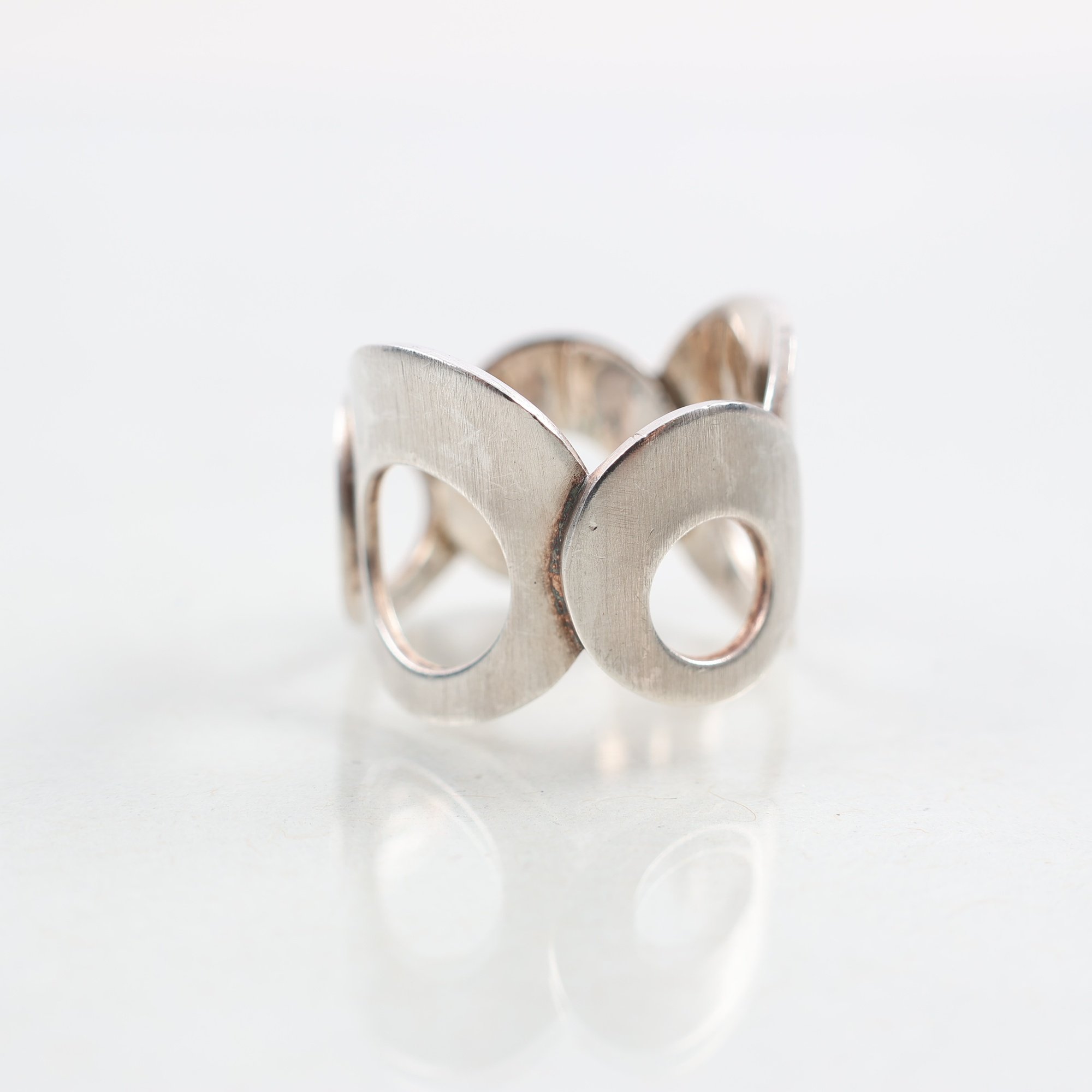 Ring, silver 925, modern design, Arena Cph, Danmark, vikt: 5.9g