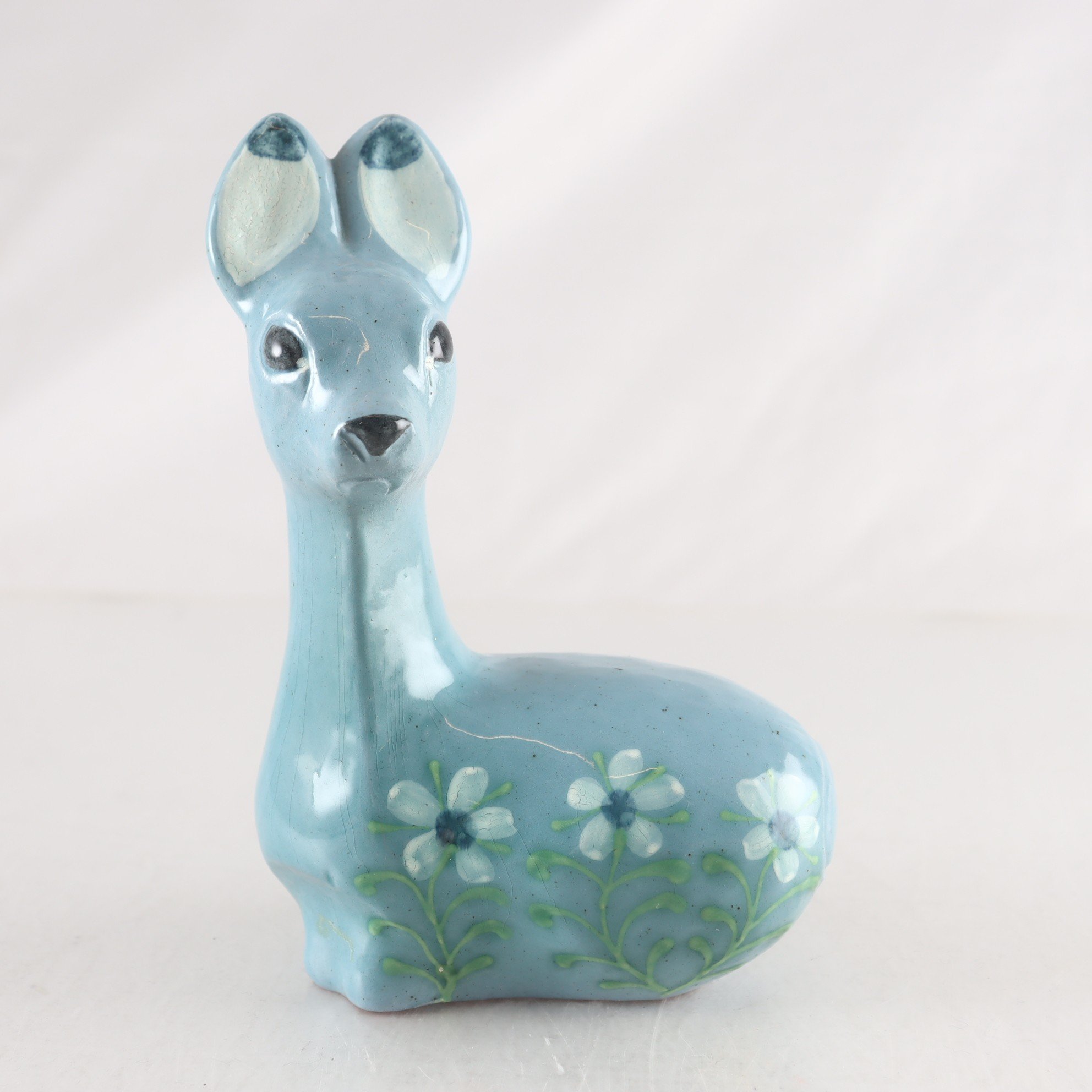 Figurin, Rådjur, nittsjö, Keramik.