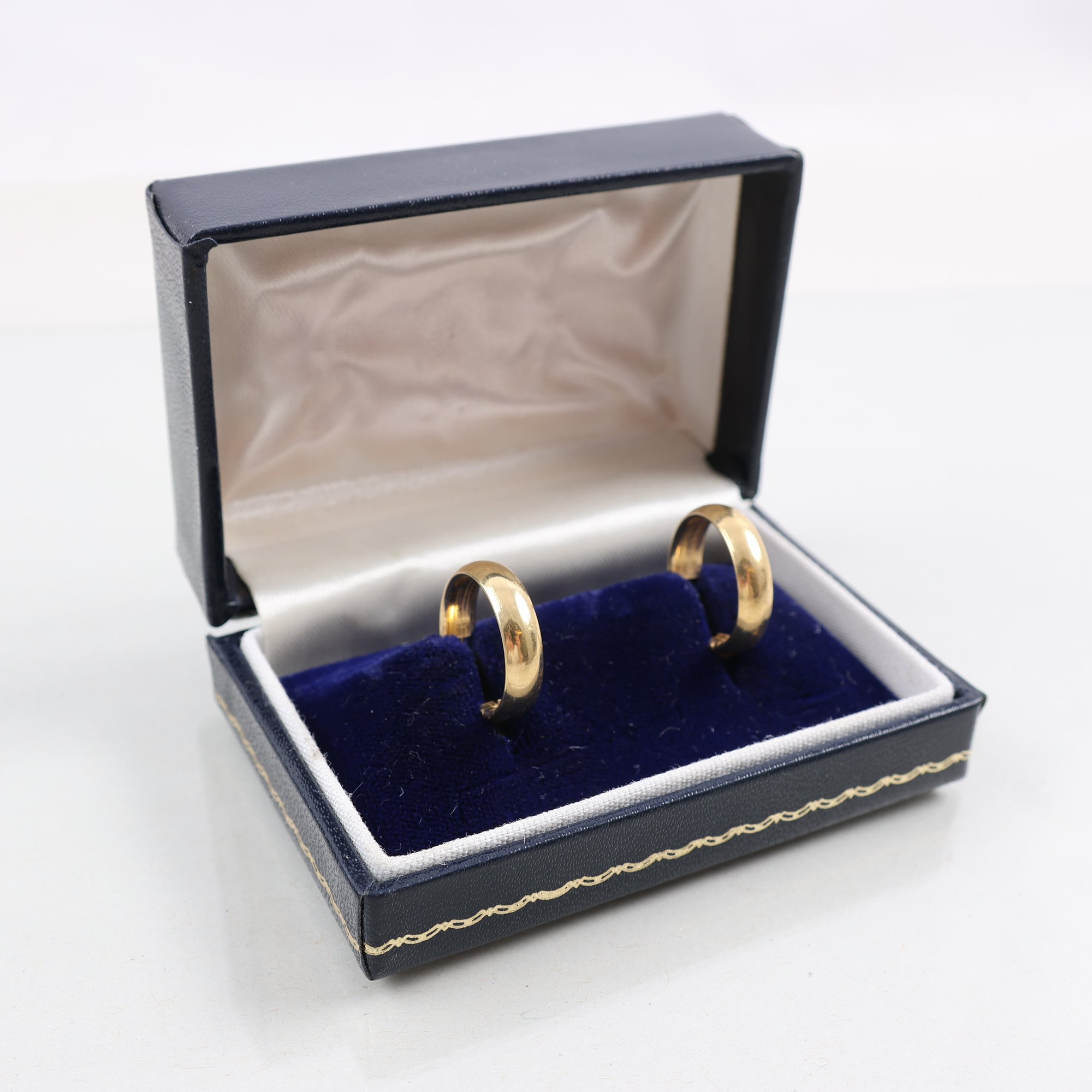 Örhängen, ringar, hoops, guld 18K, vikt: 4.1g