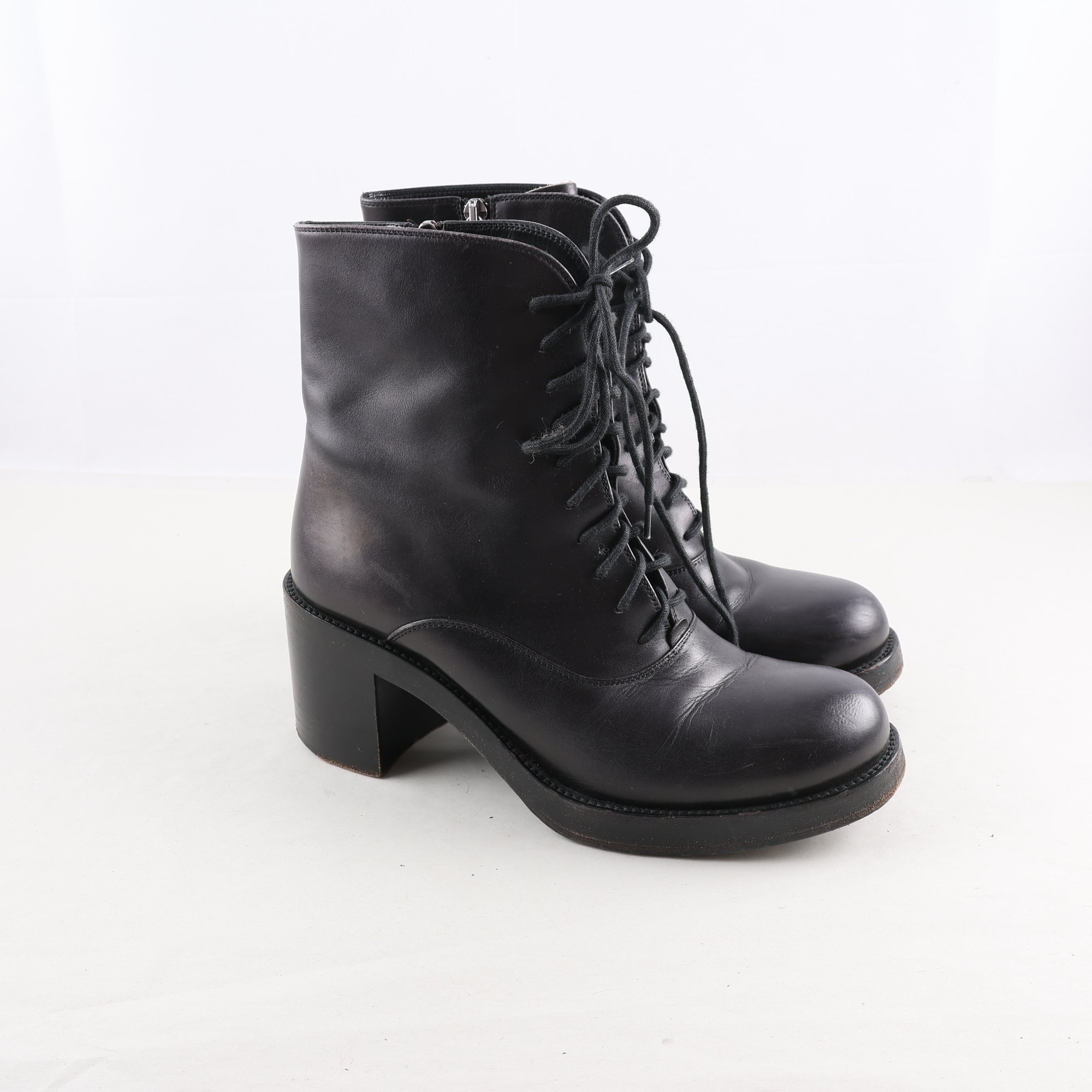 Stövletter, Miu Miu, läder, stl. 37