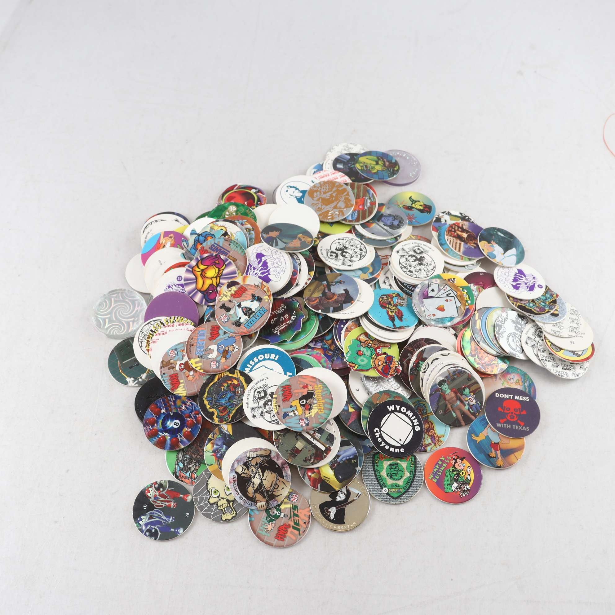 Samlarbilder, Pogs, caps,