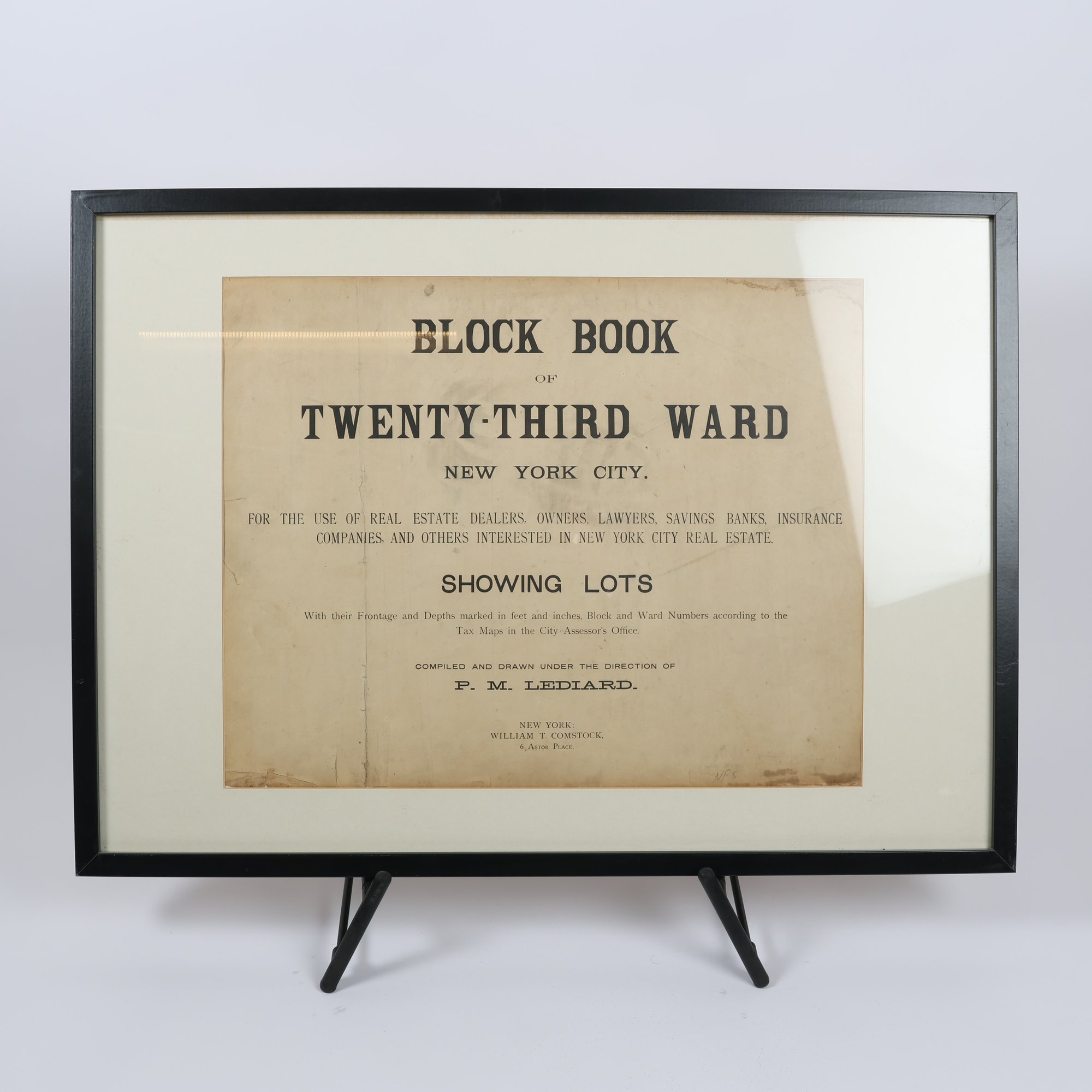 Omslag, Block book, Twenty third ward, New York City. Endast avhämtning.