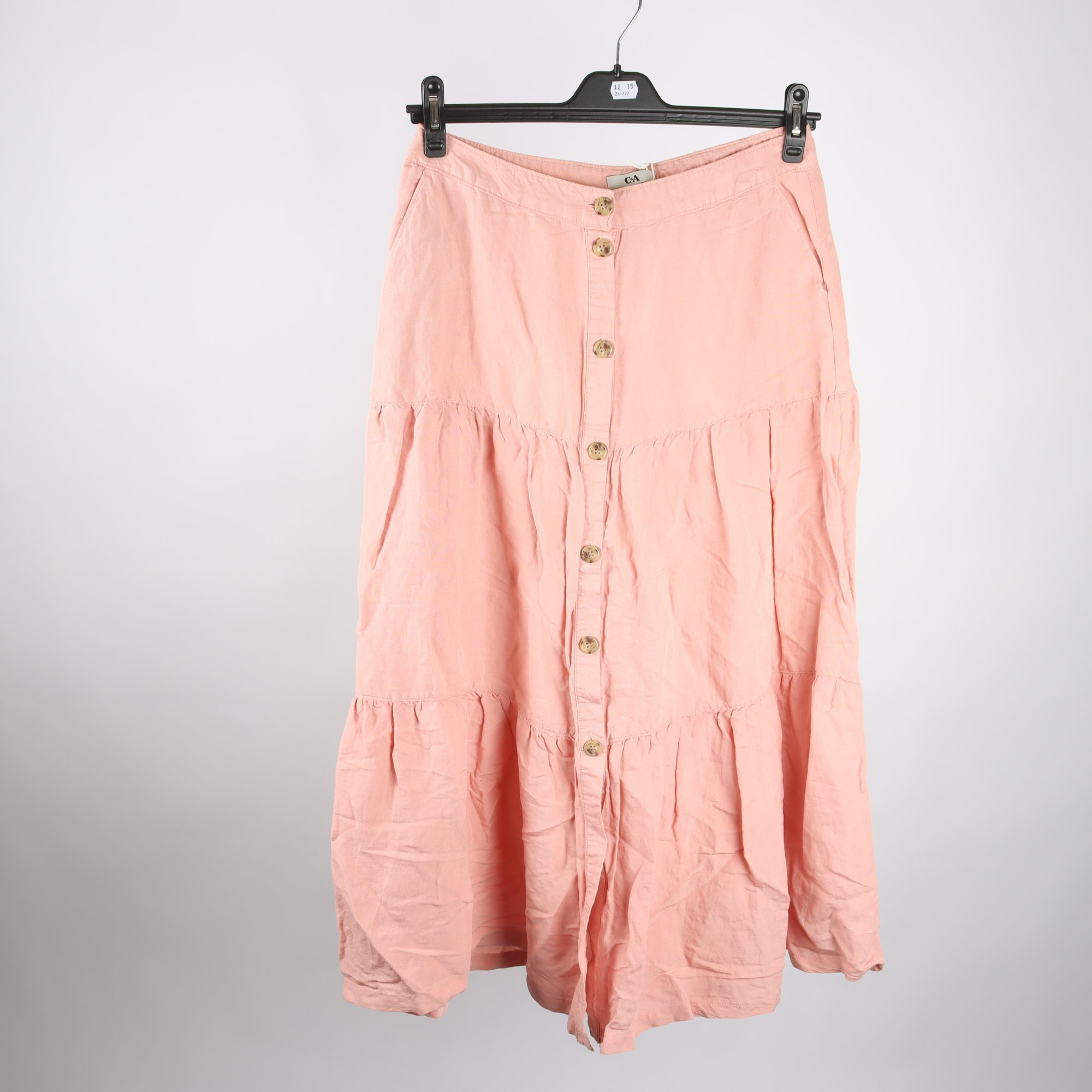 Kjol, C&A, linblandning, stl. 38