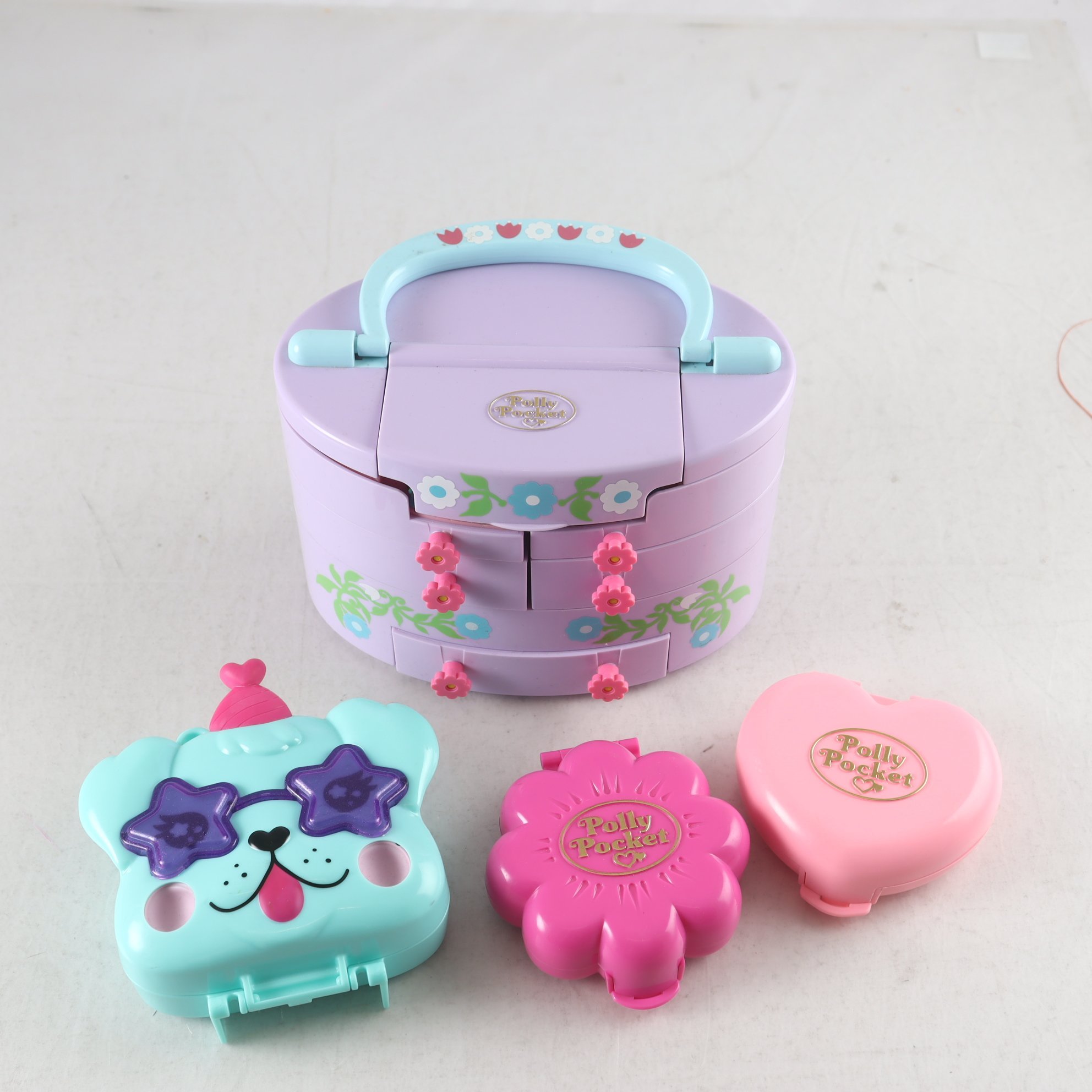 Leksaker, Polly pocket, 4st med figurer.