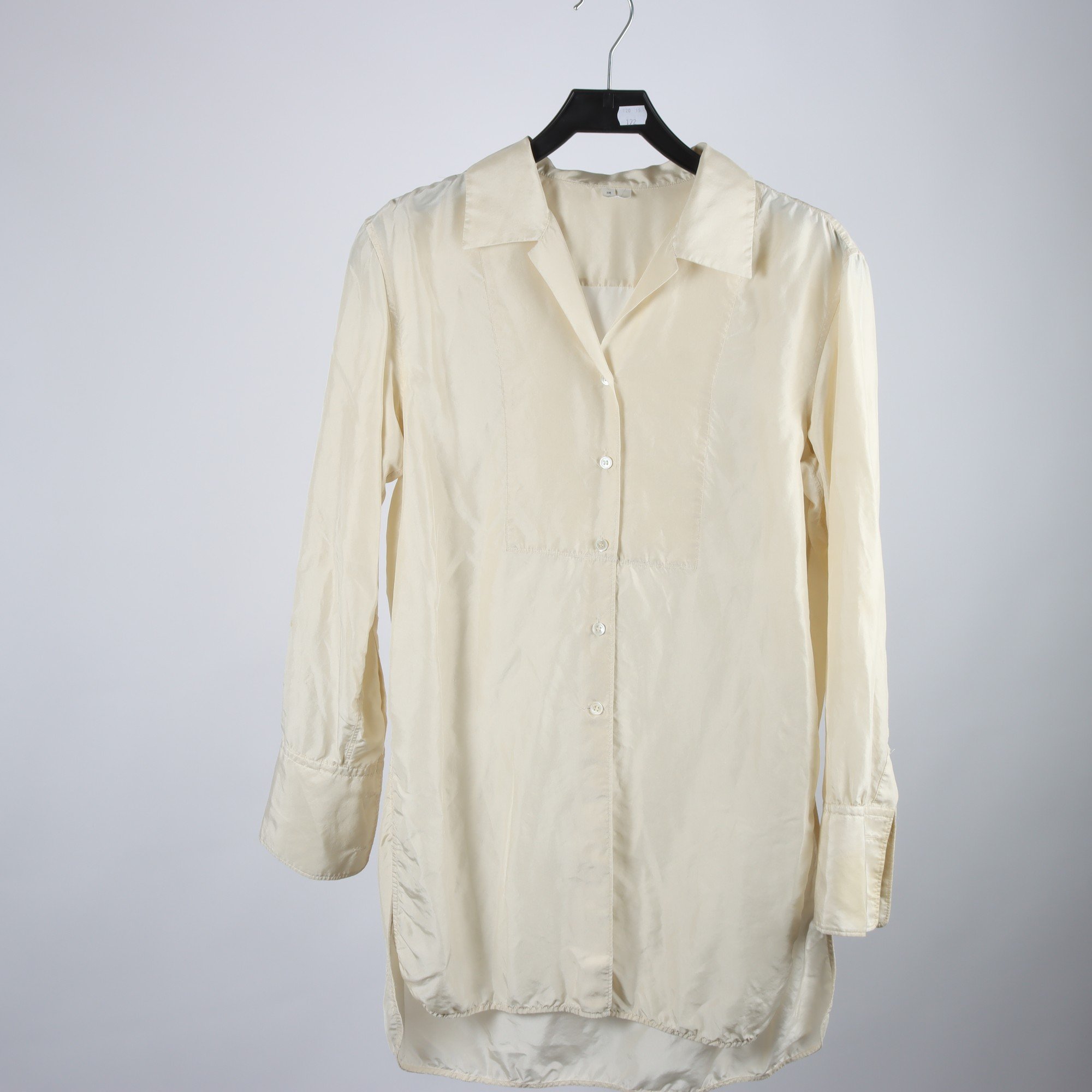 Blus, Arket, ljusbeige, silk, stl. 36