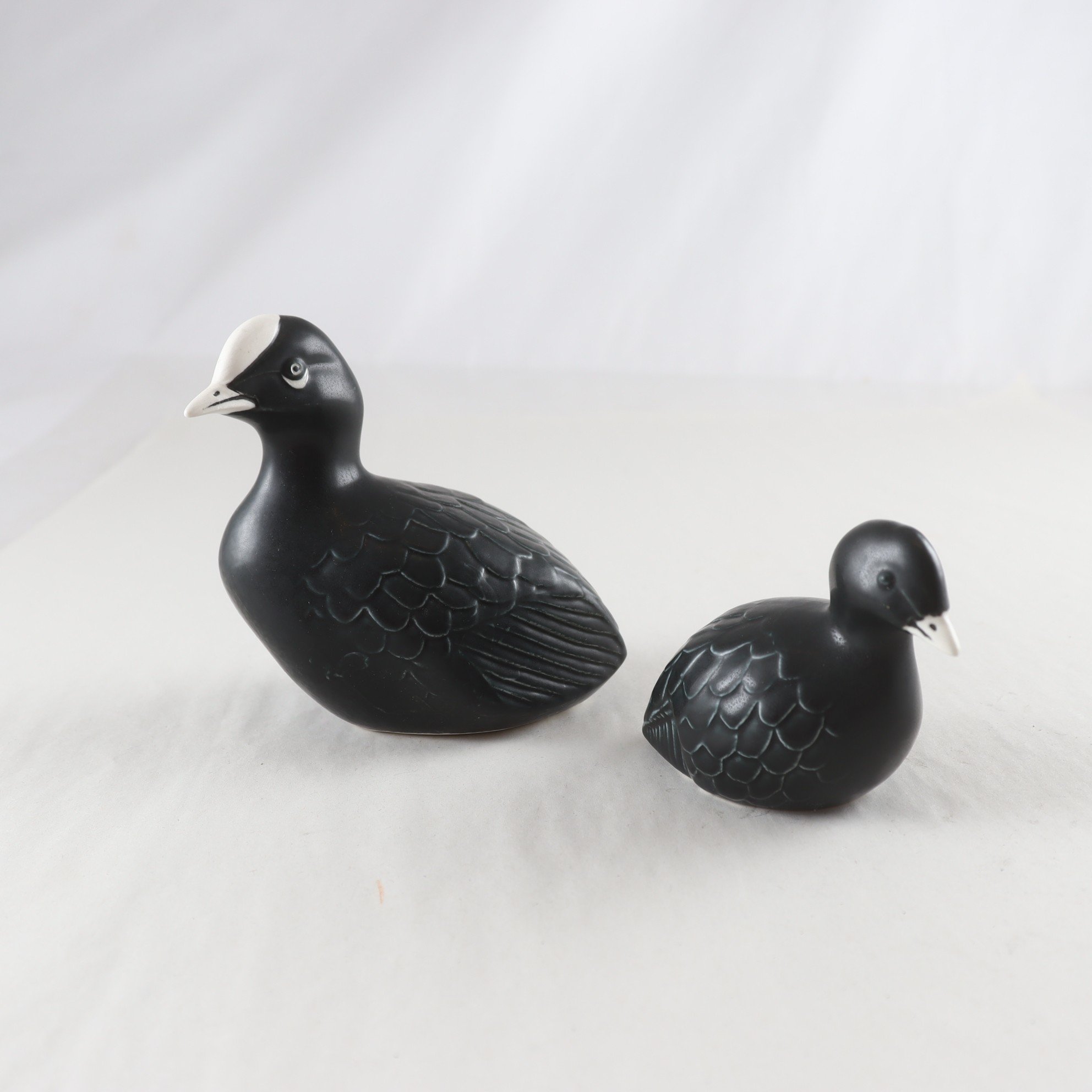 Sothöna, stengods, Paul Hoff, 2 st.