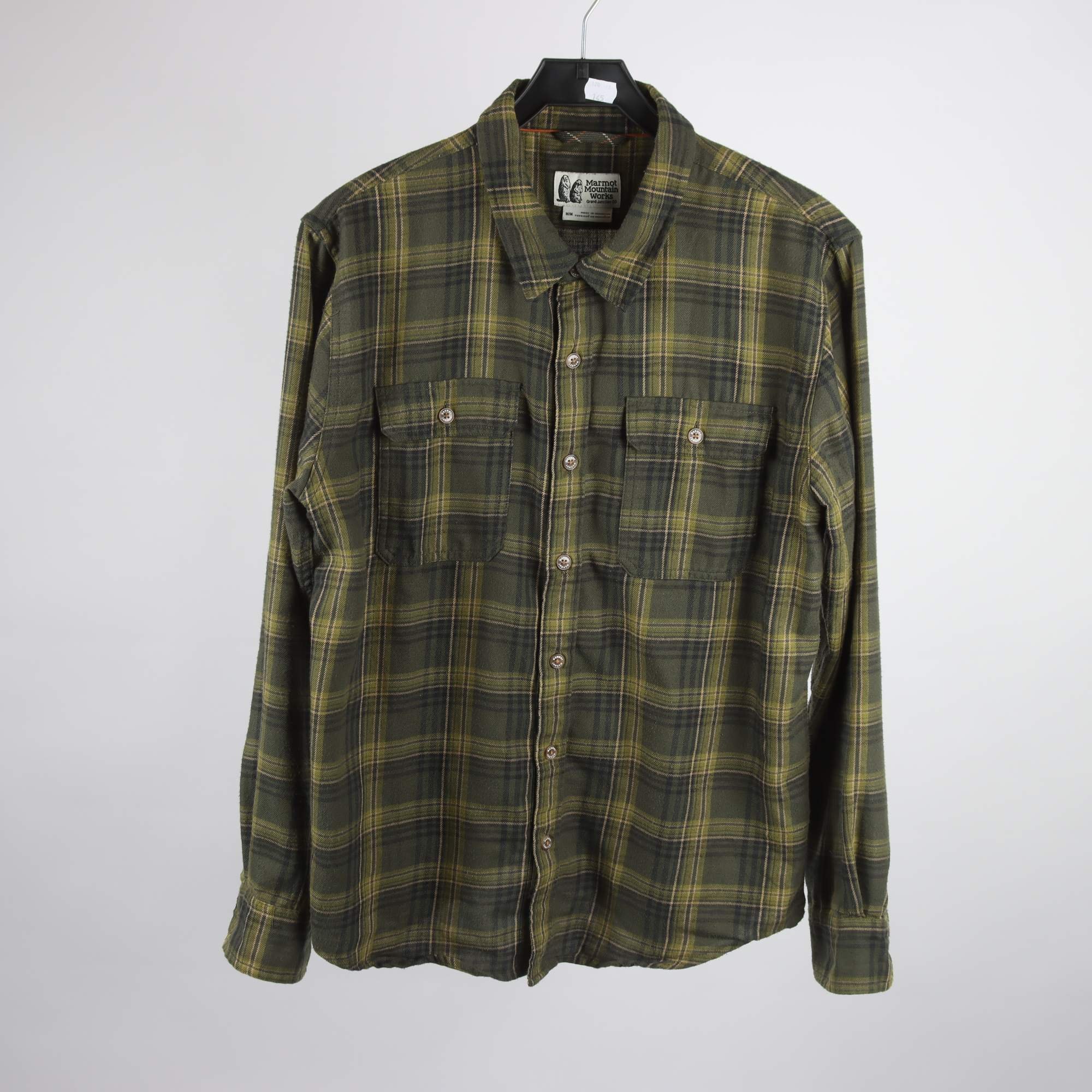 Skjorta, Marmot, grön, rutig, stl. M