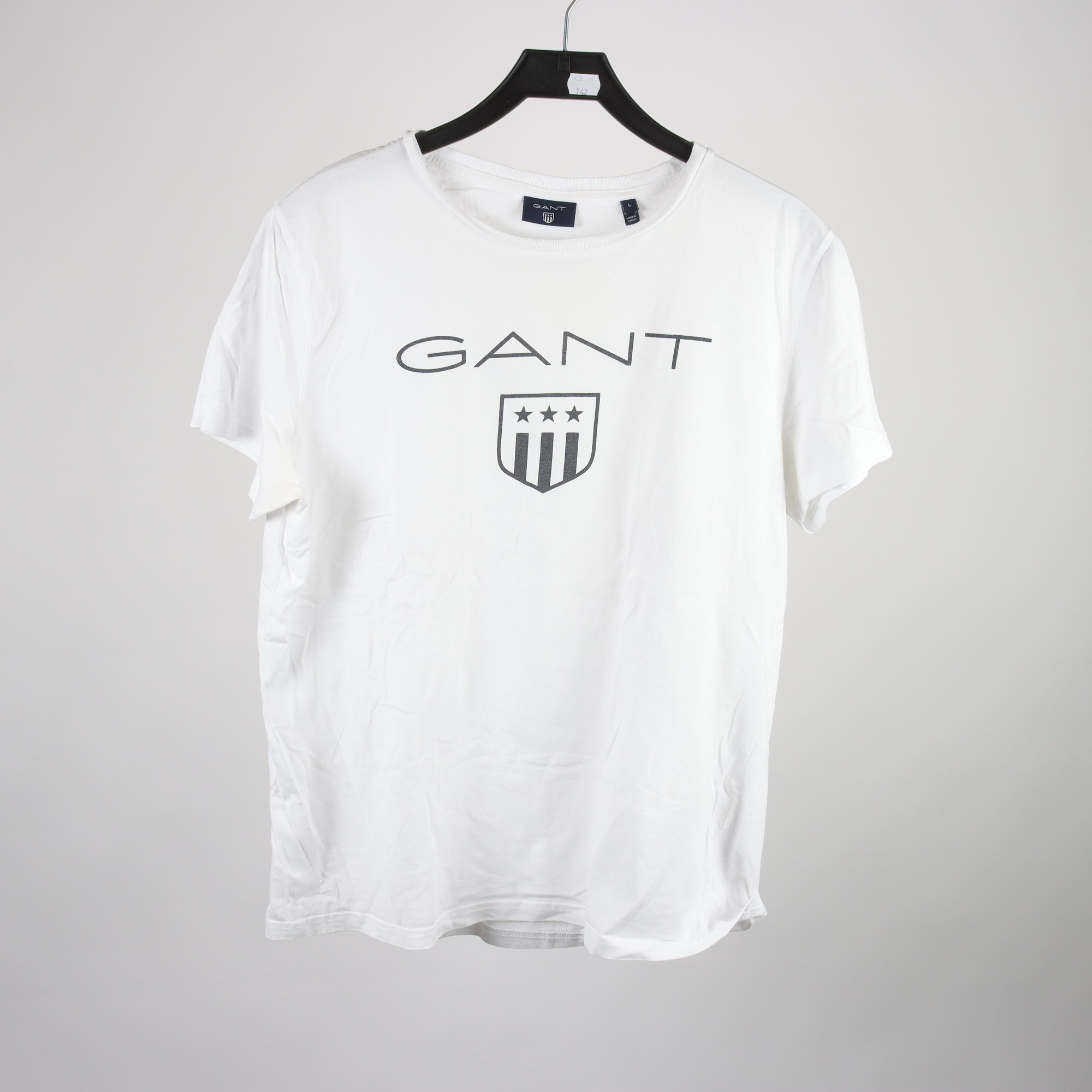 T-shirt, Gant, vit, stl. L