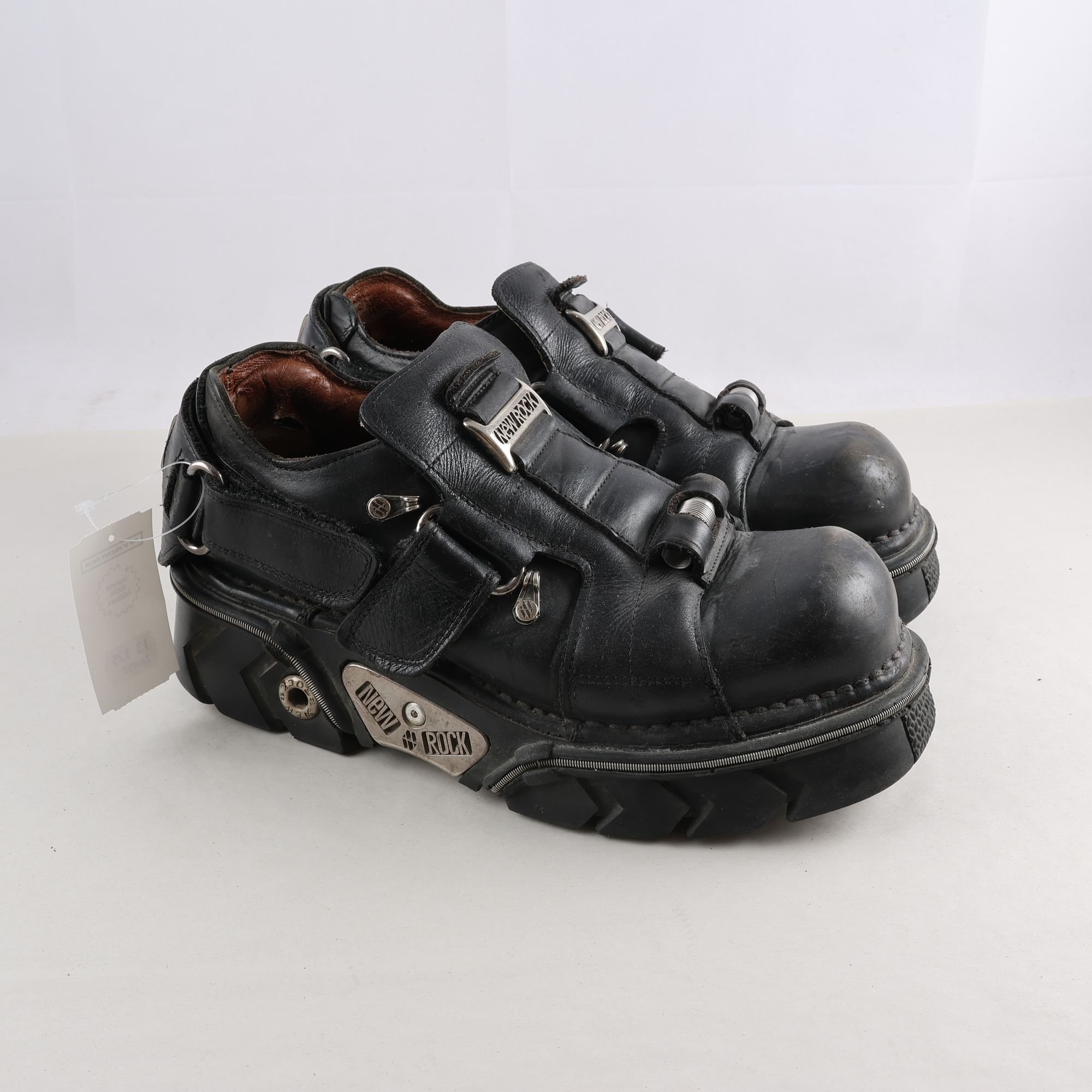 Sko, New Rock, läder, stl. 43