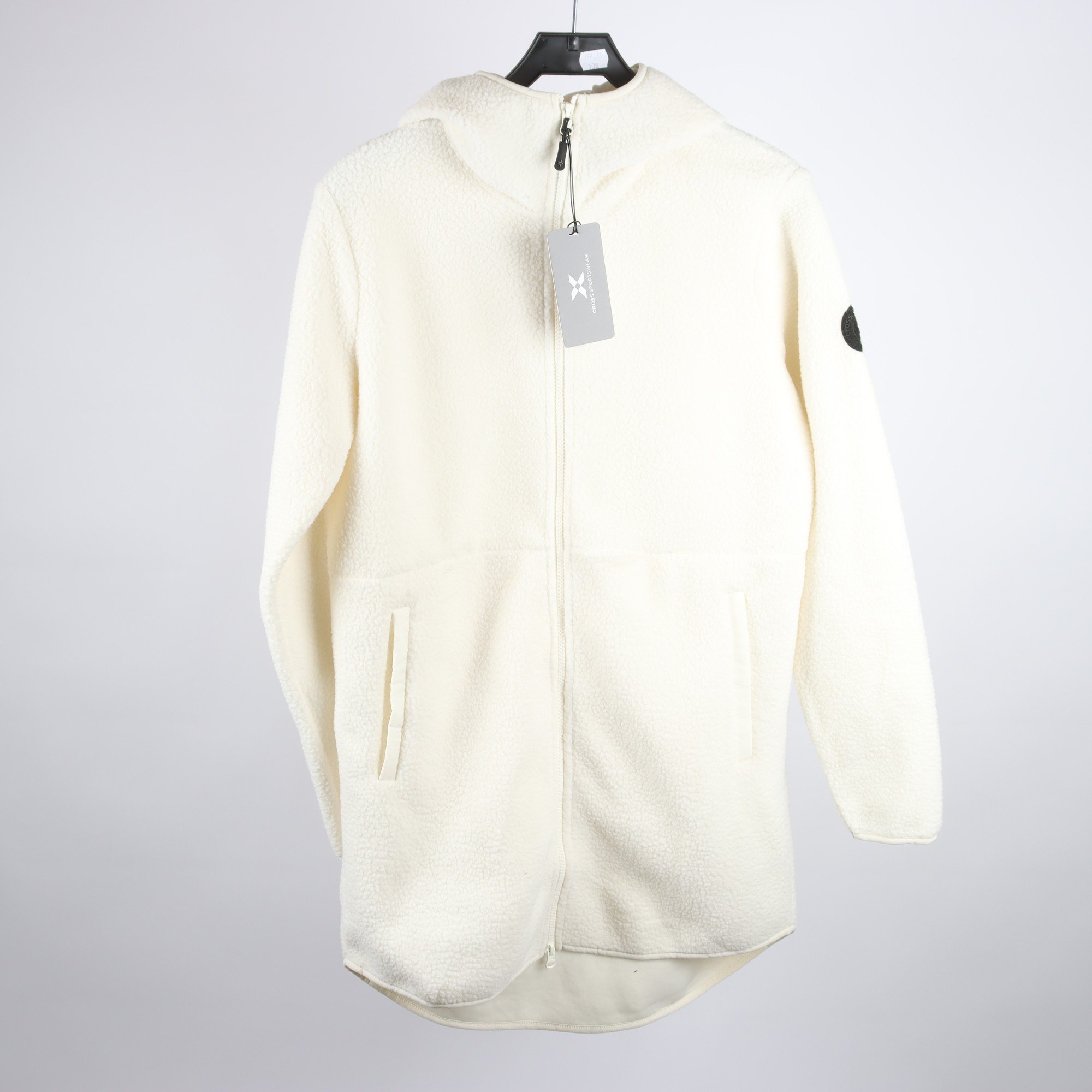 Pilejacka, lång, Cross, offwhite, stl. S