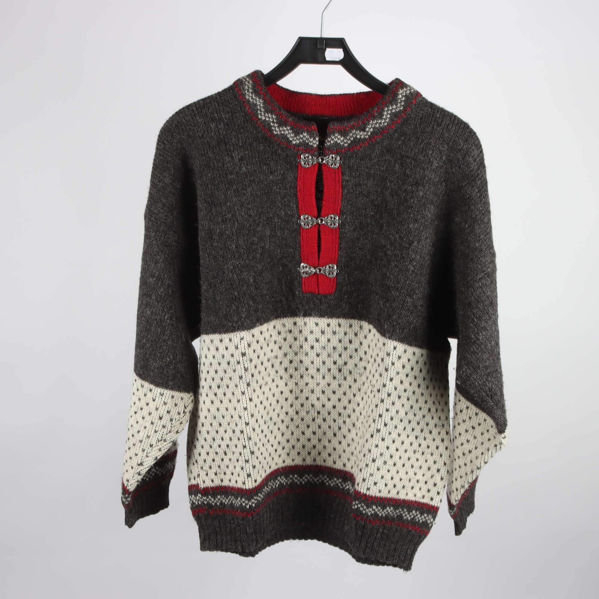 Tröja, Norwool Norway, grå, vit, stl. M