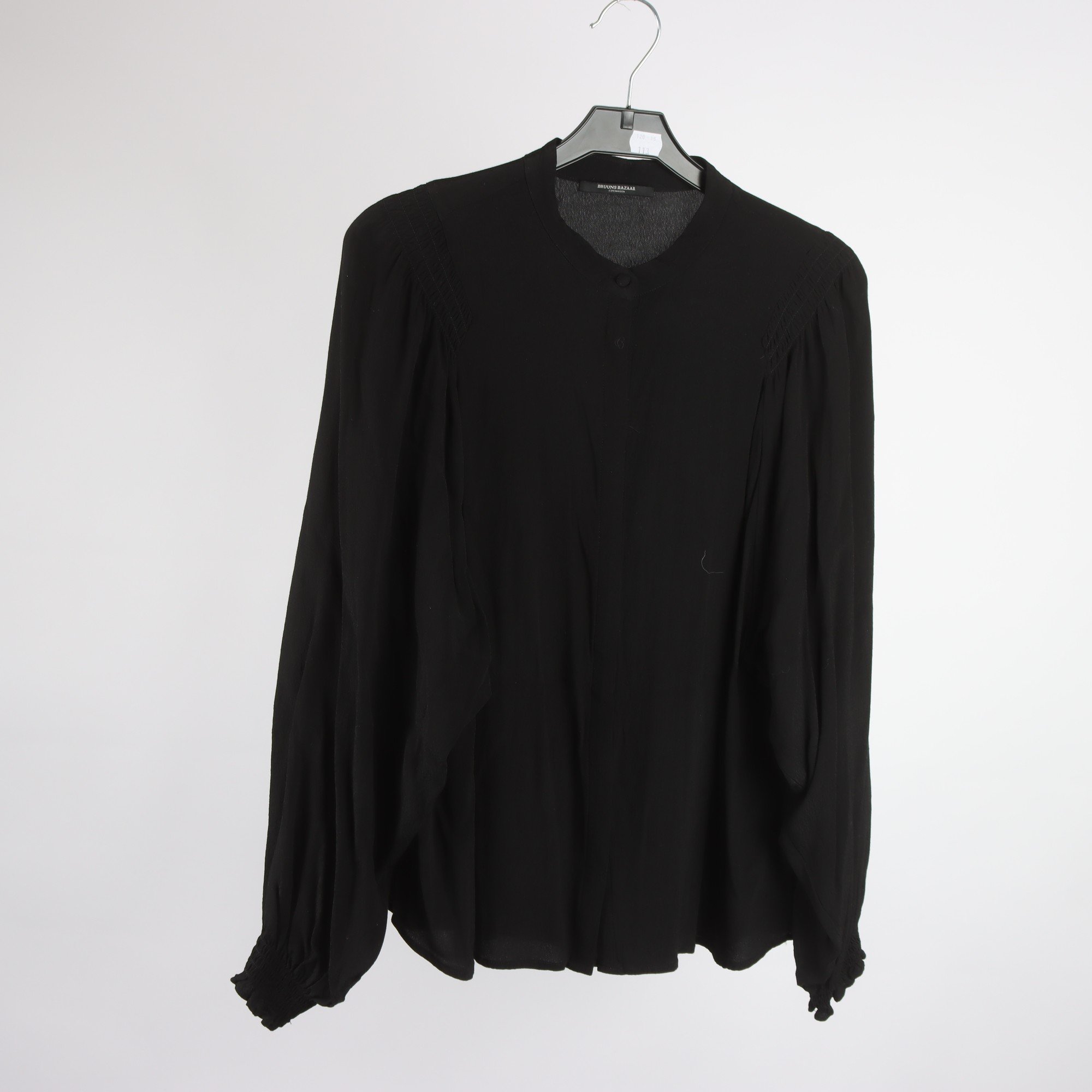 Blus, Bruuns Bazaar, svart, stl. 36