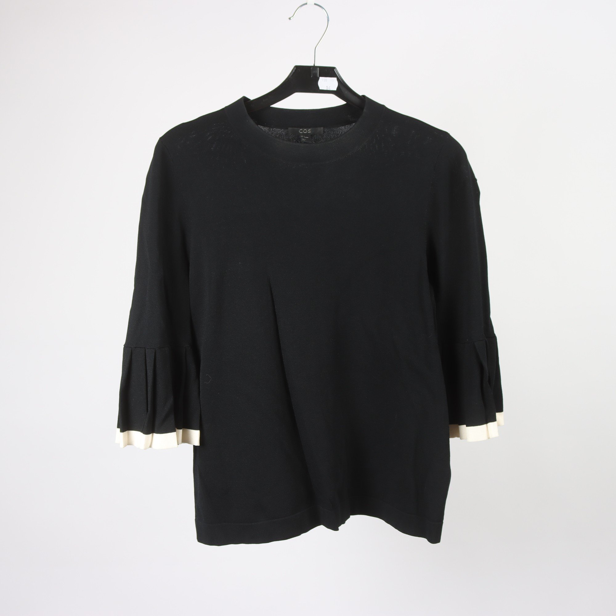 Tröja, COS, svart, vit, stl S