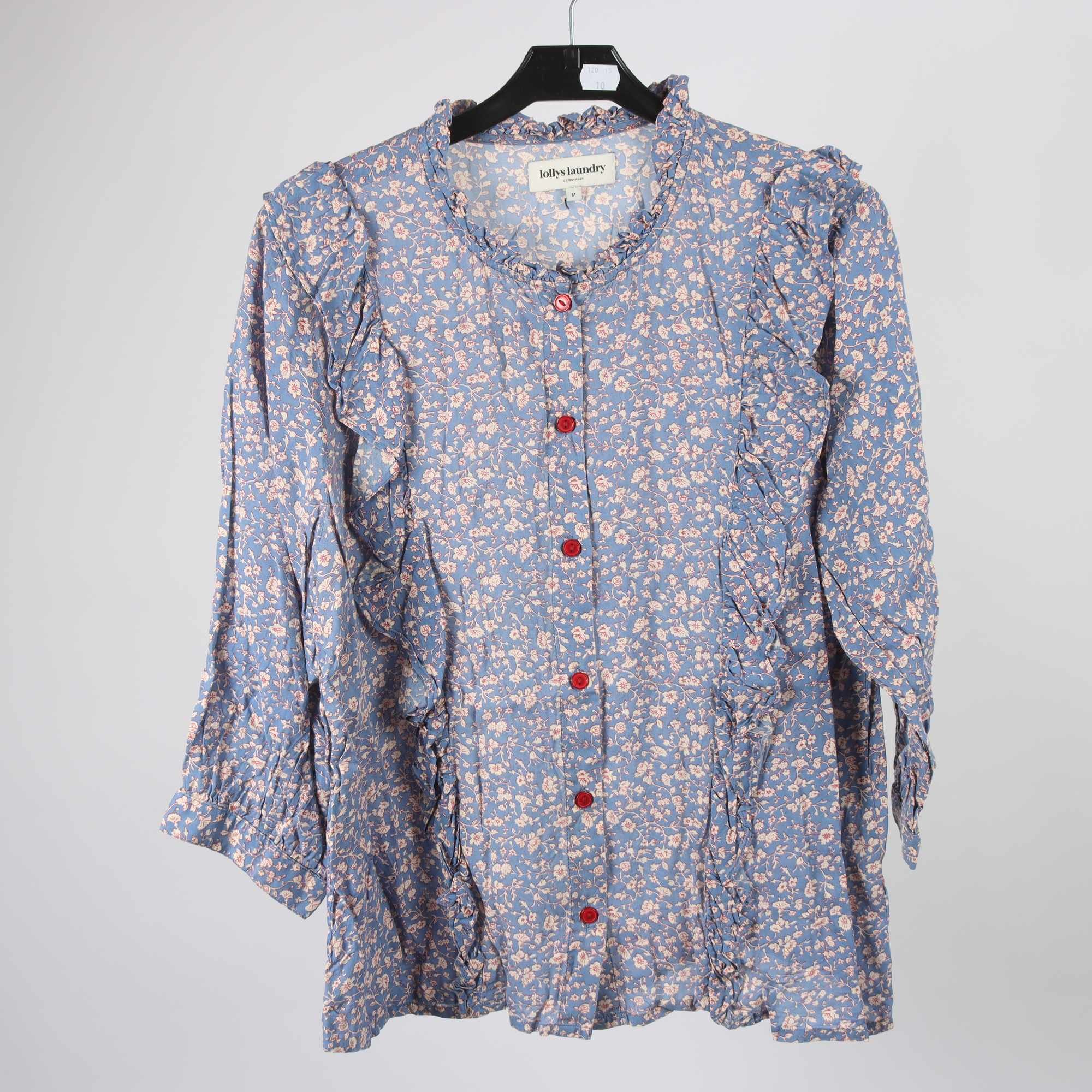 Blus, Lollys Laundry, blå, blommig, stl. M