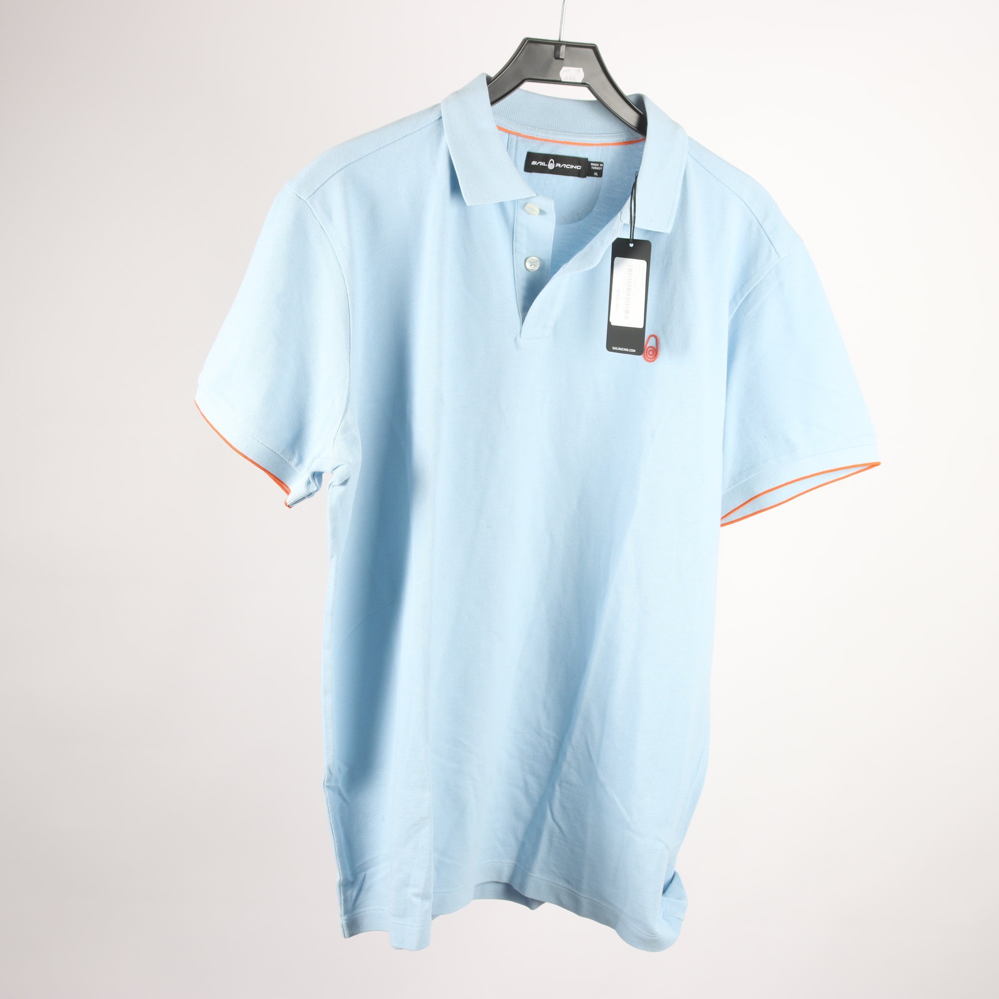 Piké, Sail Racing, blå, stl. XL.