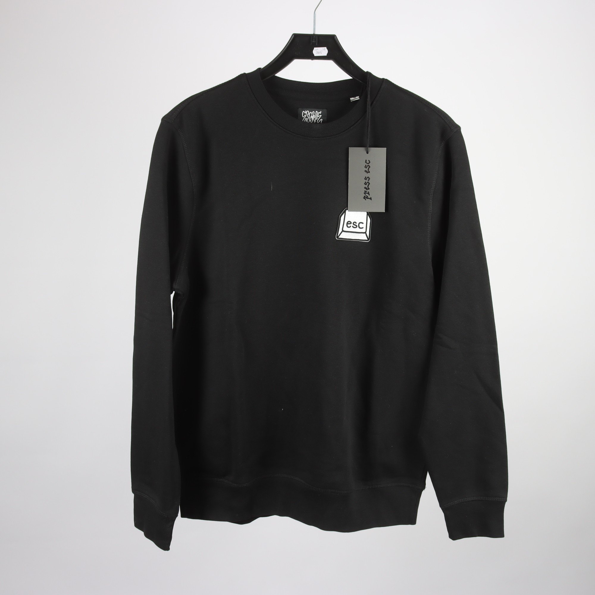 Sweatshirt, Esc, svart, stl. M.