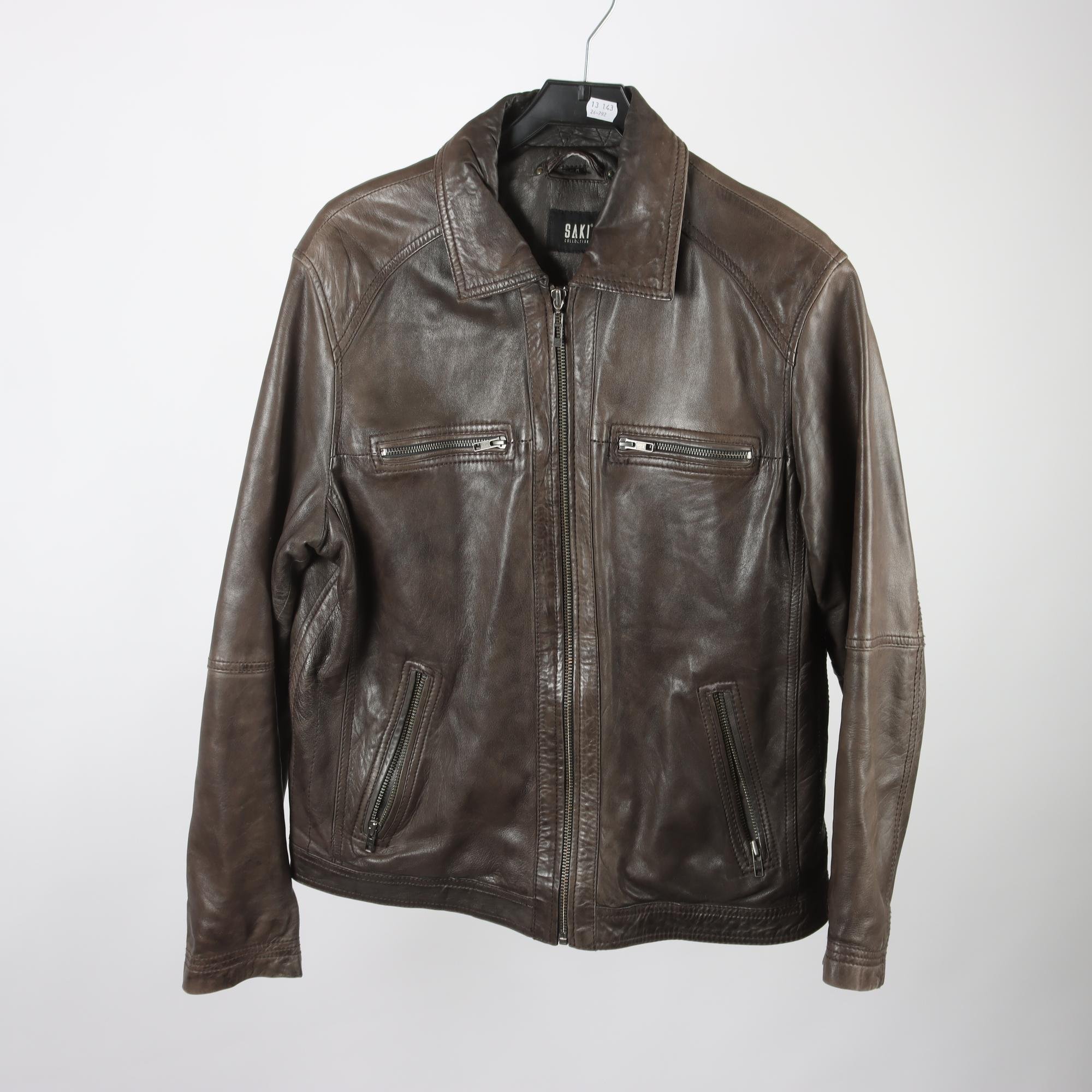 Skinnjacka, Saki, 100% läder, stl. 54